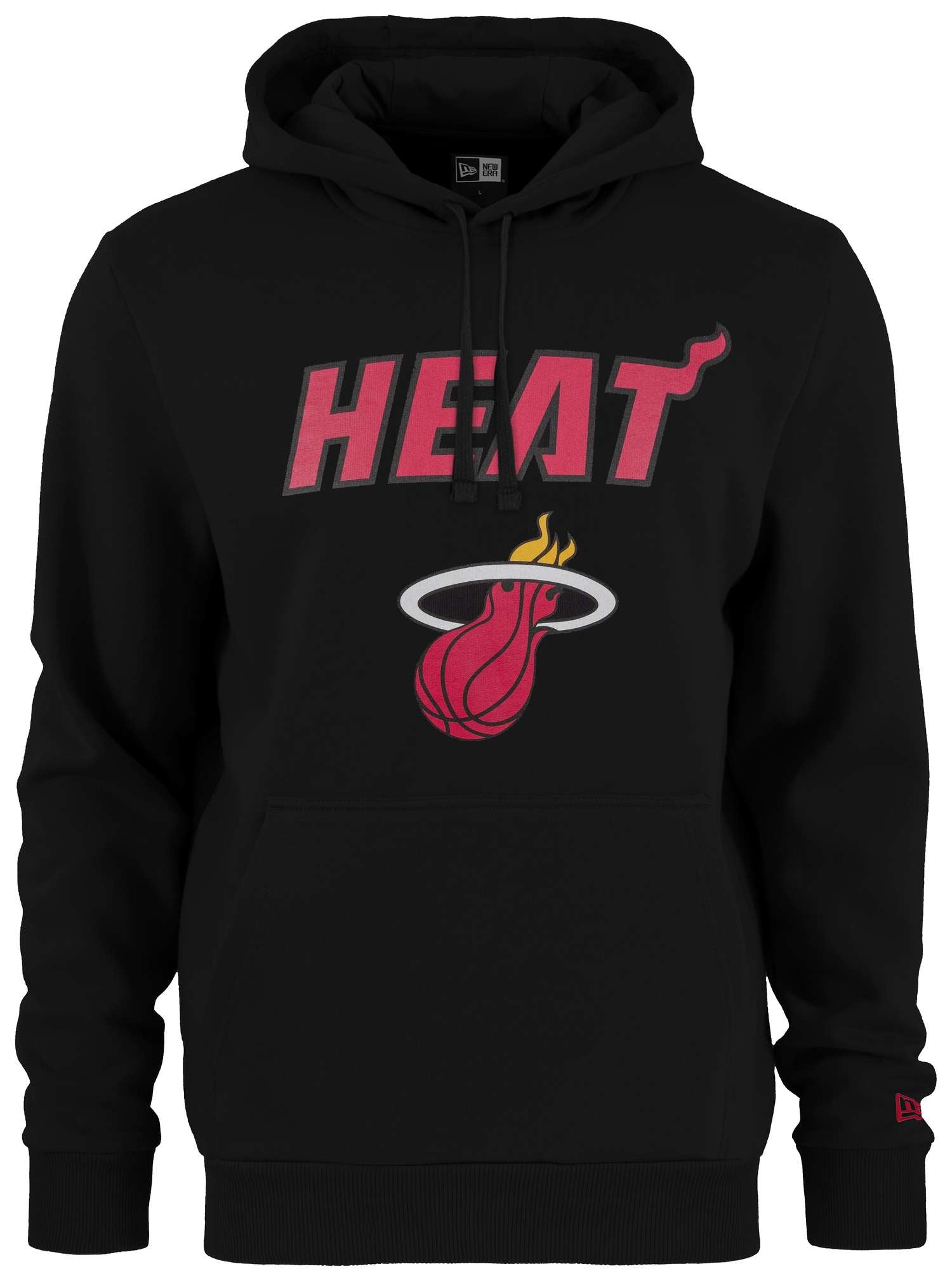 New Era - NBA Miami Heat Team Logo Hoodie - Schwarz