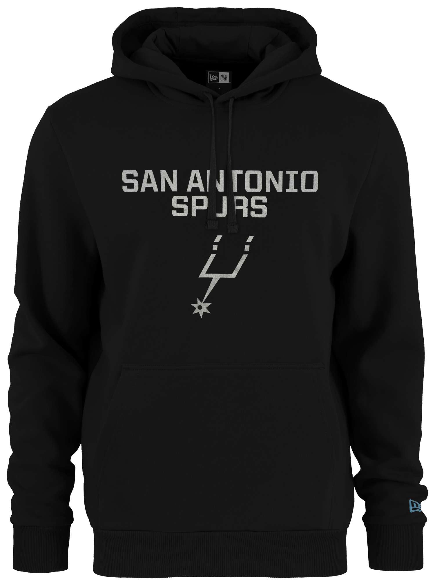 New Era - NBA San Antonio Spurs Team Logo Hoodie - Schwarz
