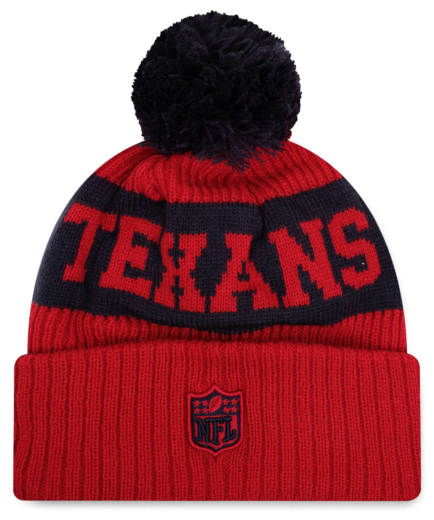 New Era - NFL Houston Texans 2020 Sport Knit Bobble Beanie - Rot