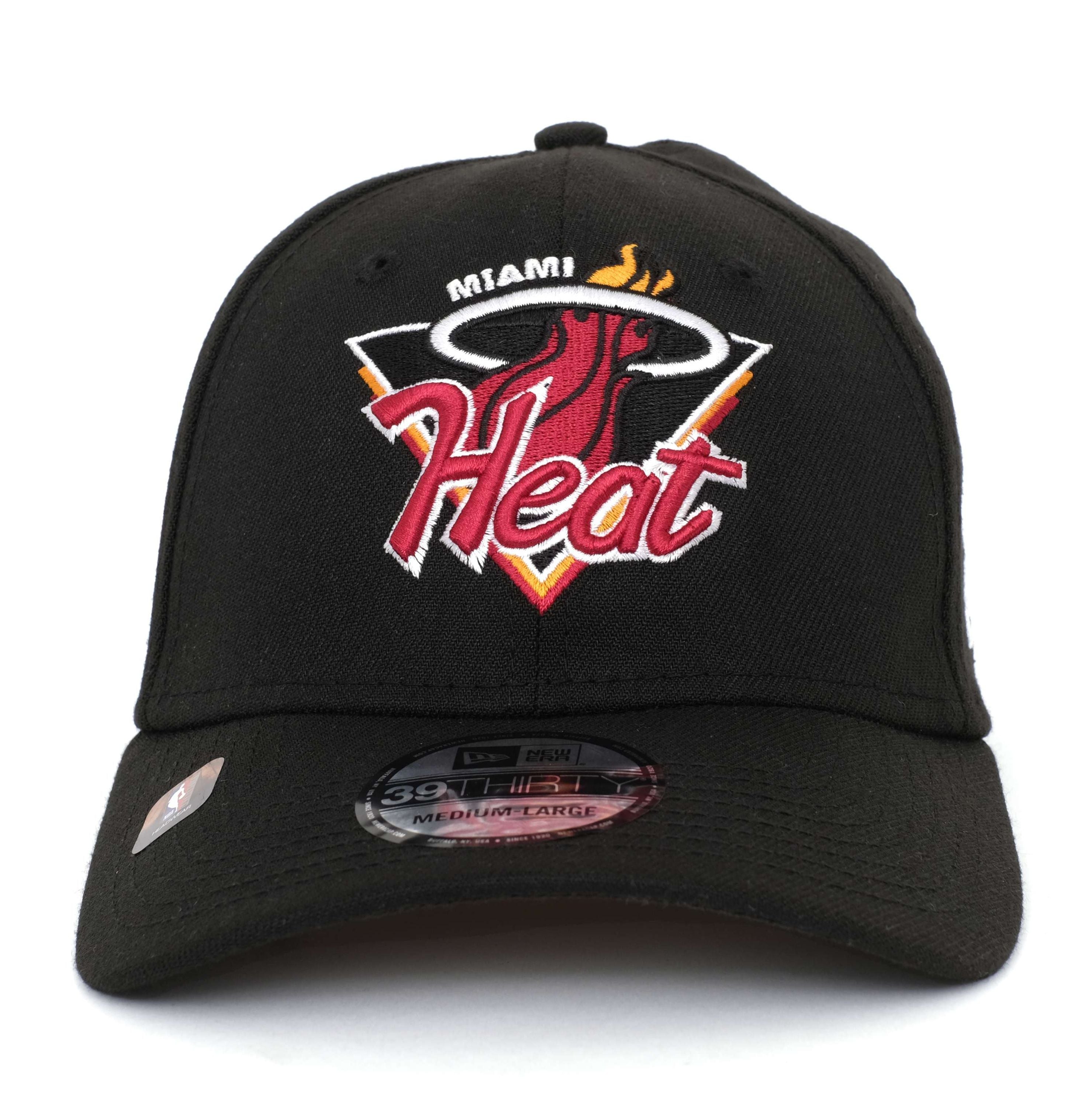 New Era - NBA Miami Heat 2021 Tip Off 39Thirty Stretch Cap - Schwarz