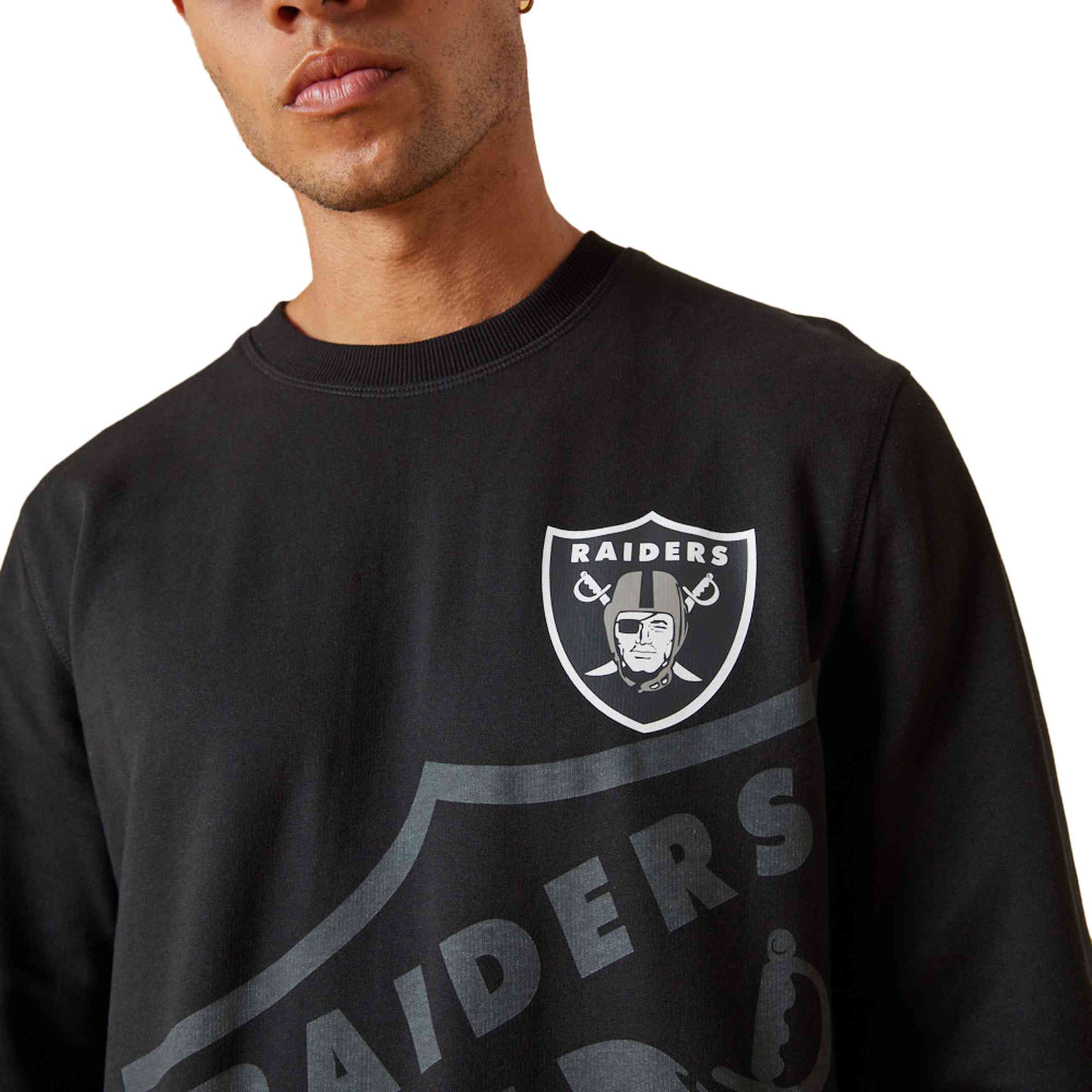 New Era - NFL Las Vegas Raiders Washed Pack Graphic Crewneck Sweatshirt
