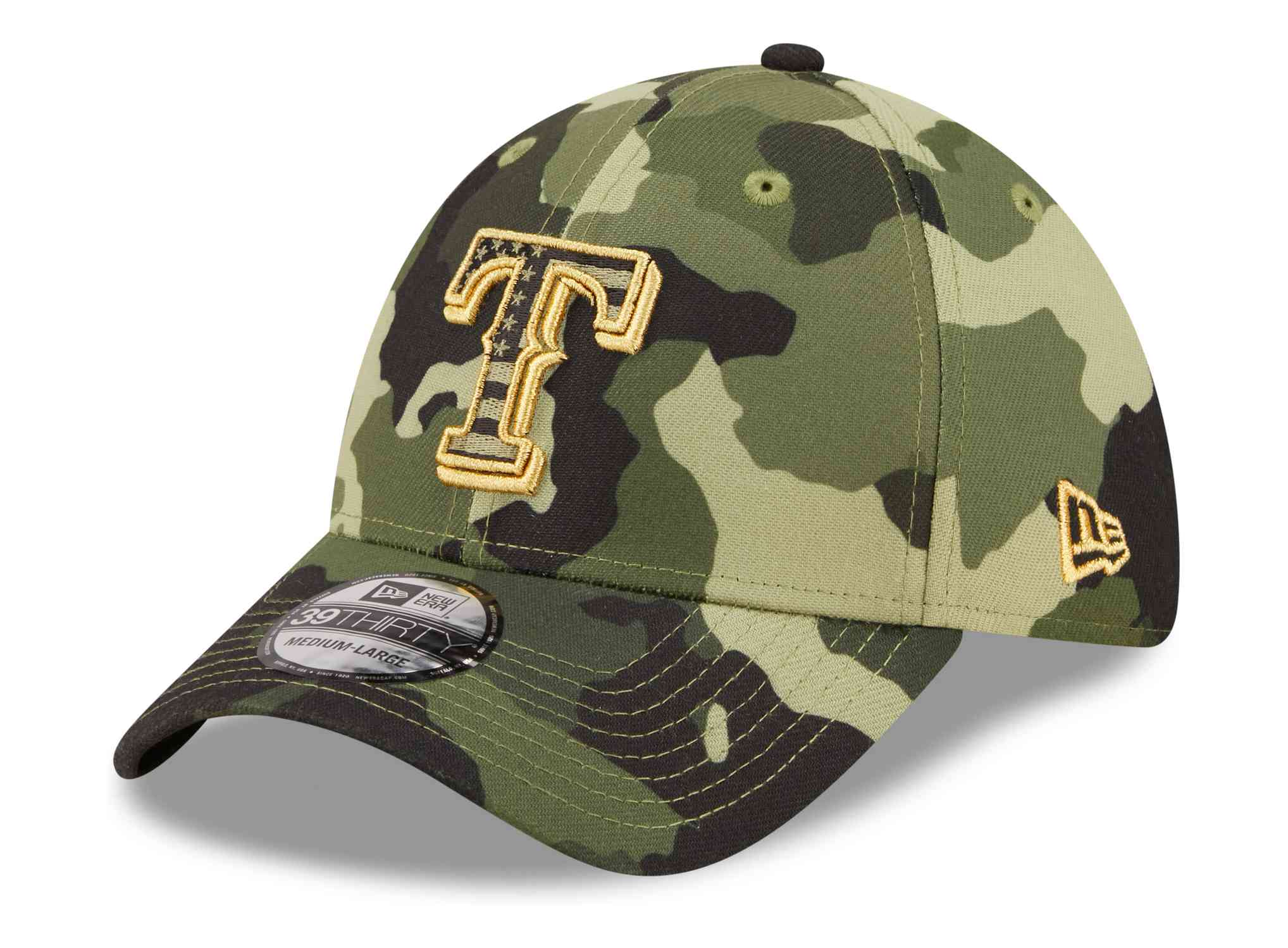 New Era - MLB Texas Rangers 2022 Armed Forces Day 39Thirty Stretch Cap