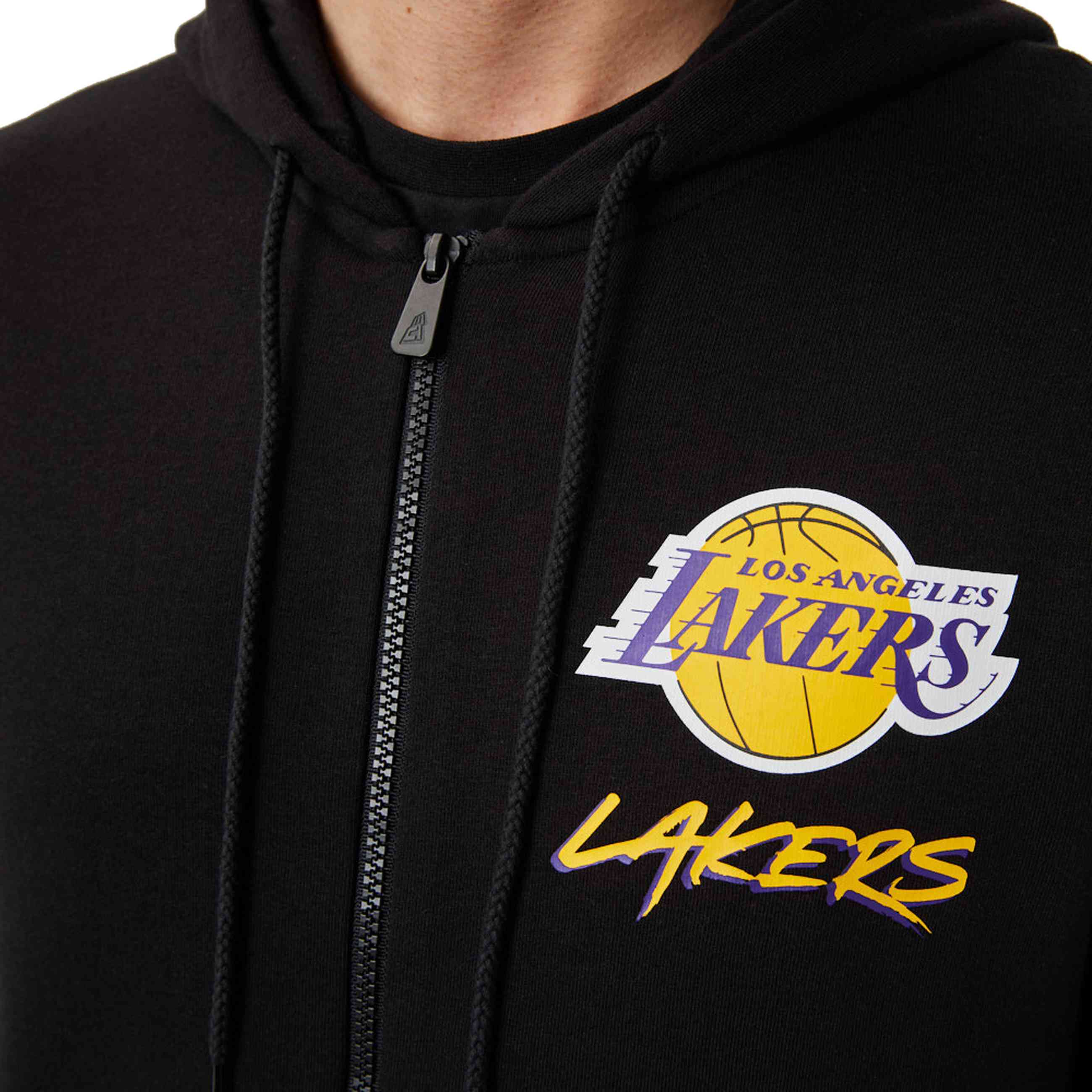 New Era - NBA Los Angeles Lakers Script Zip Hoodie