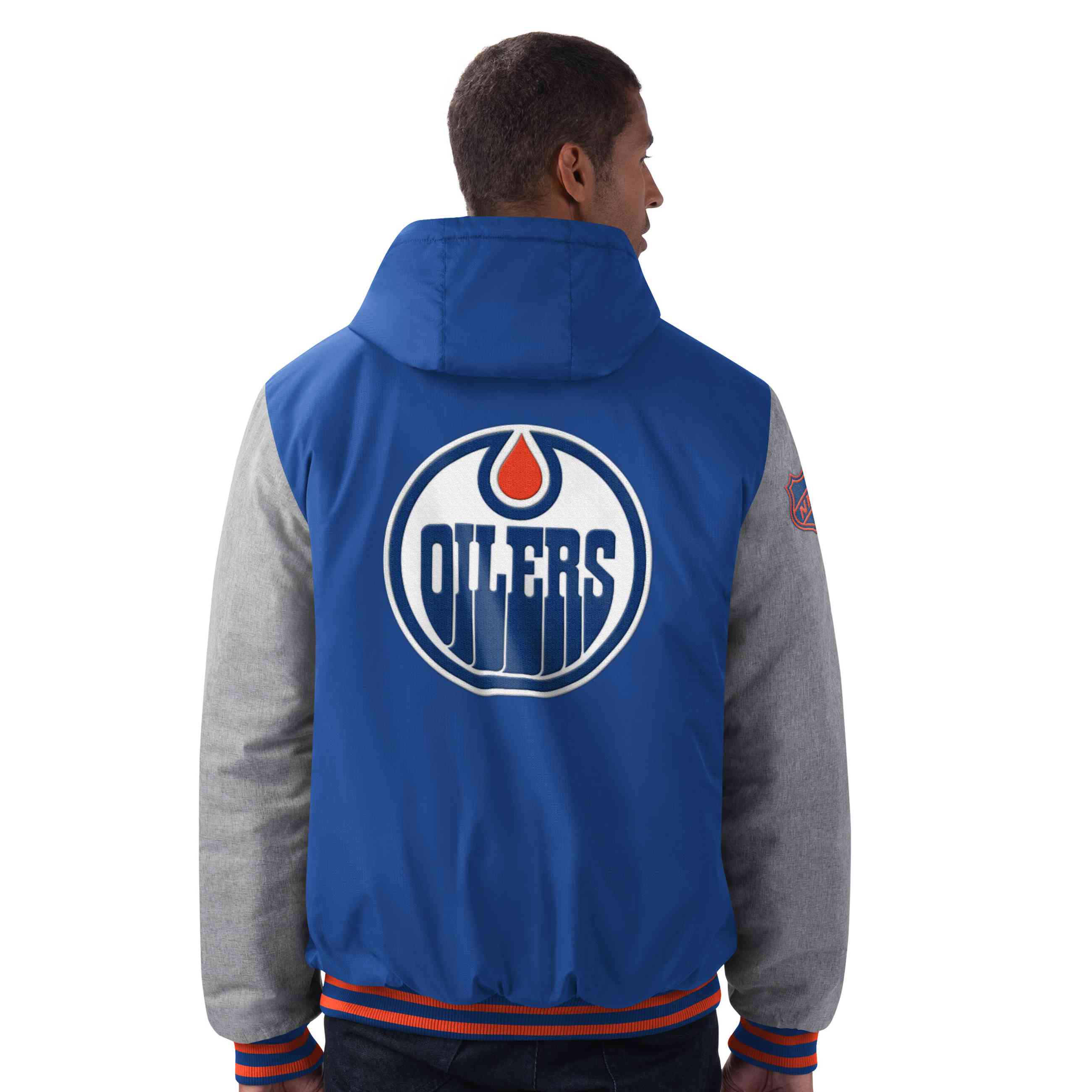 G-III - NHL Edmonton Oilers Cold Front Polyfilled Padded Jacke