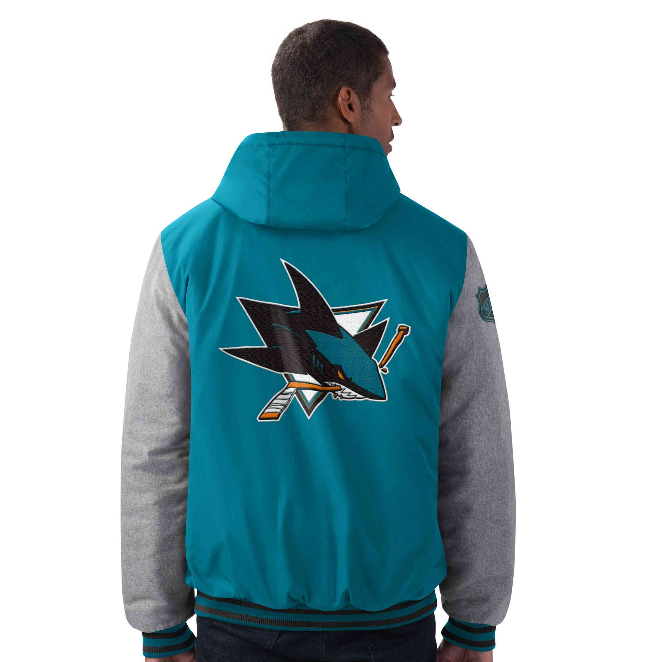 G-III - NHL San Jose Sharks Cold Front Polyfilled Padded Jacke