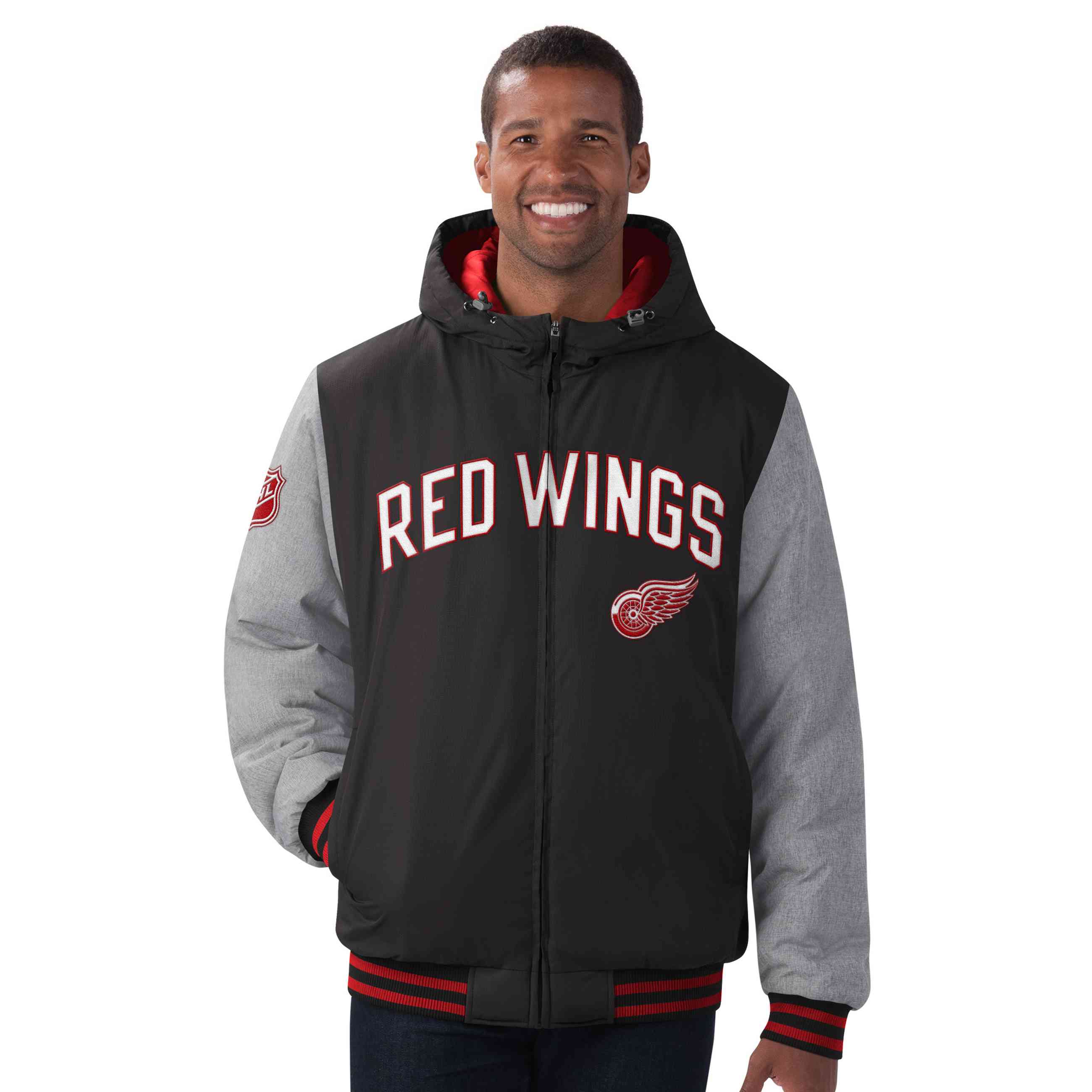 G-III - NHL Detroit Red Wings Cold Front Polyfilled Padded Jacke
