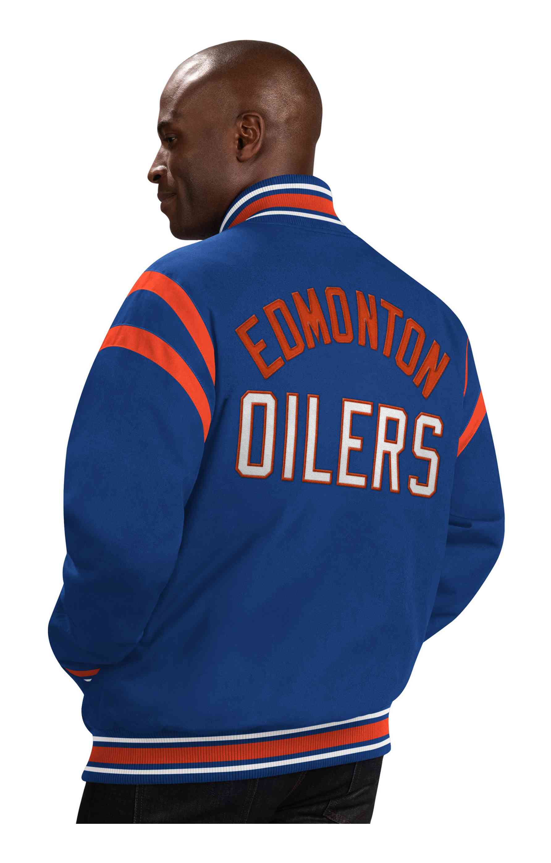 G-III - NHL Edmonton Oilers Tailback Varsity Jacke