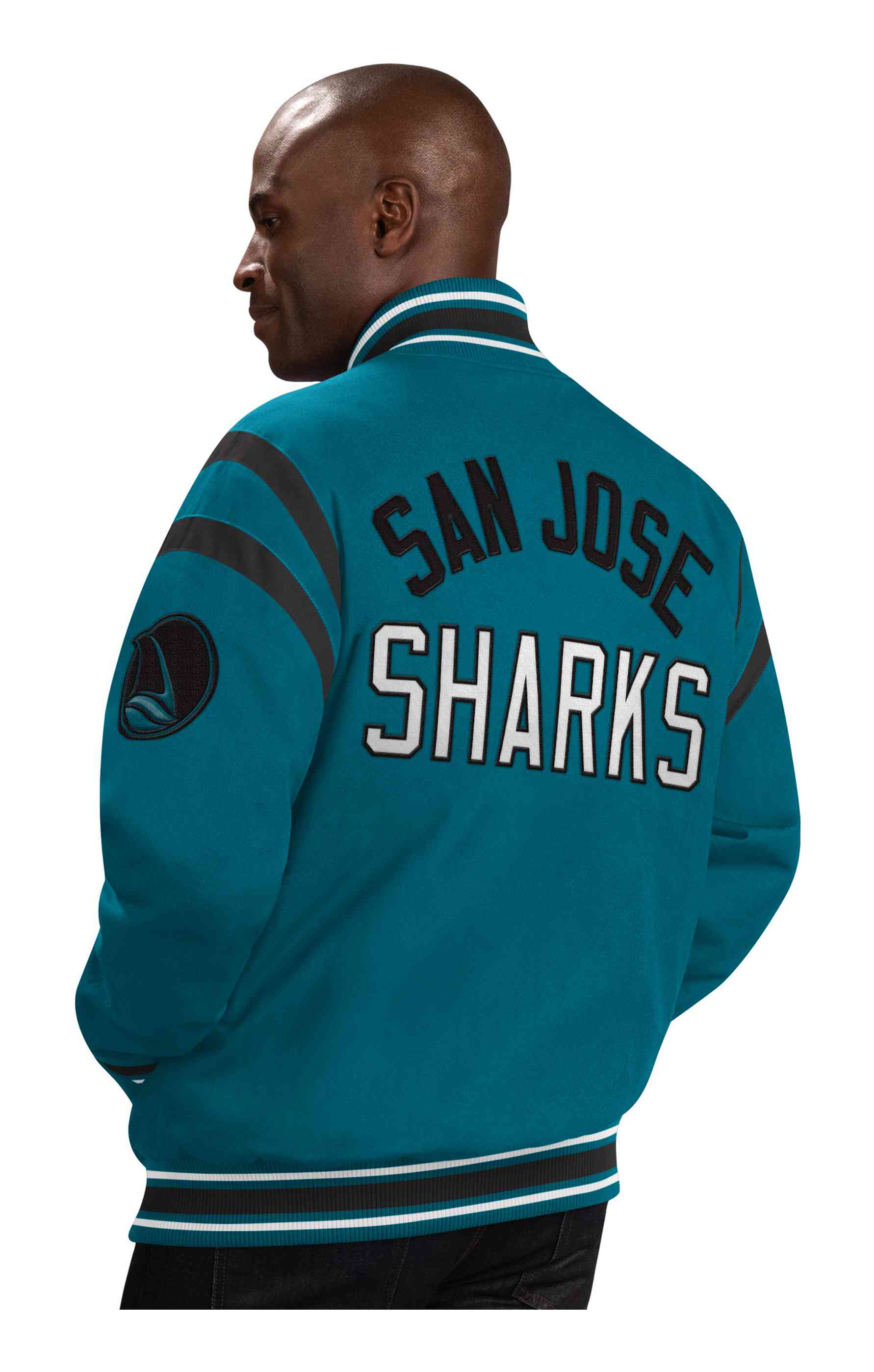 G-III - NHL San Jose Sharks Tailback Varsity Jacke