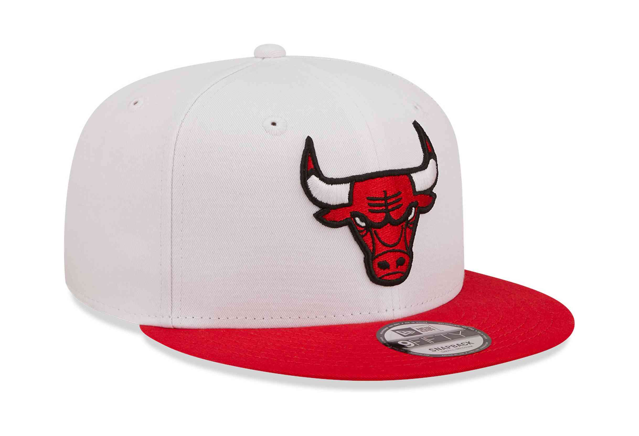 New Era - NBA Chicago Bulls White Crown Team 9Fifty Snapback Cap
