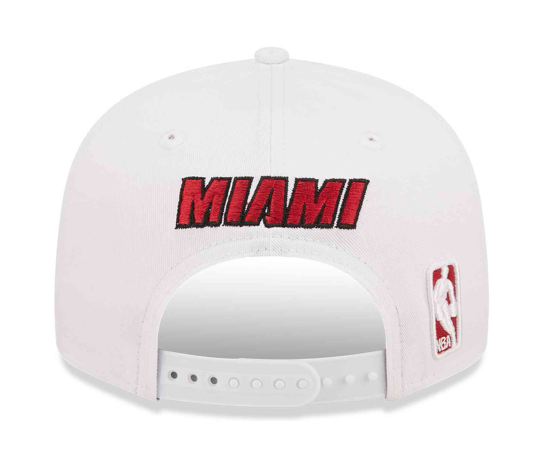 New Era - NBA Miami Heat White Crown Team 9Fifty Snapback Cap