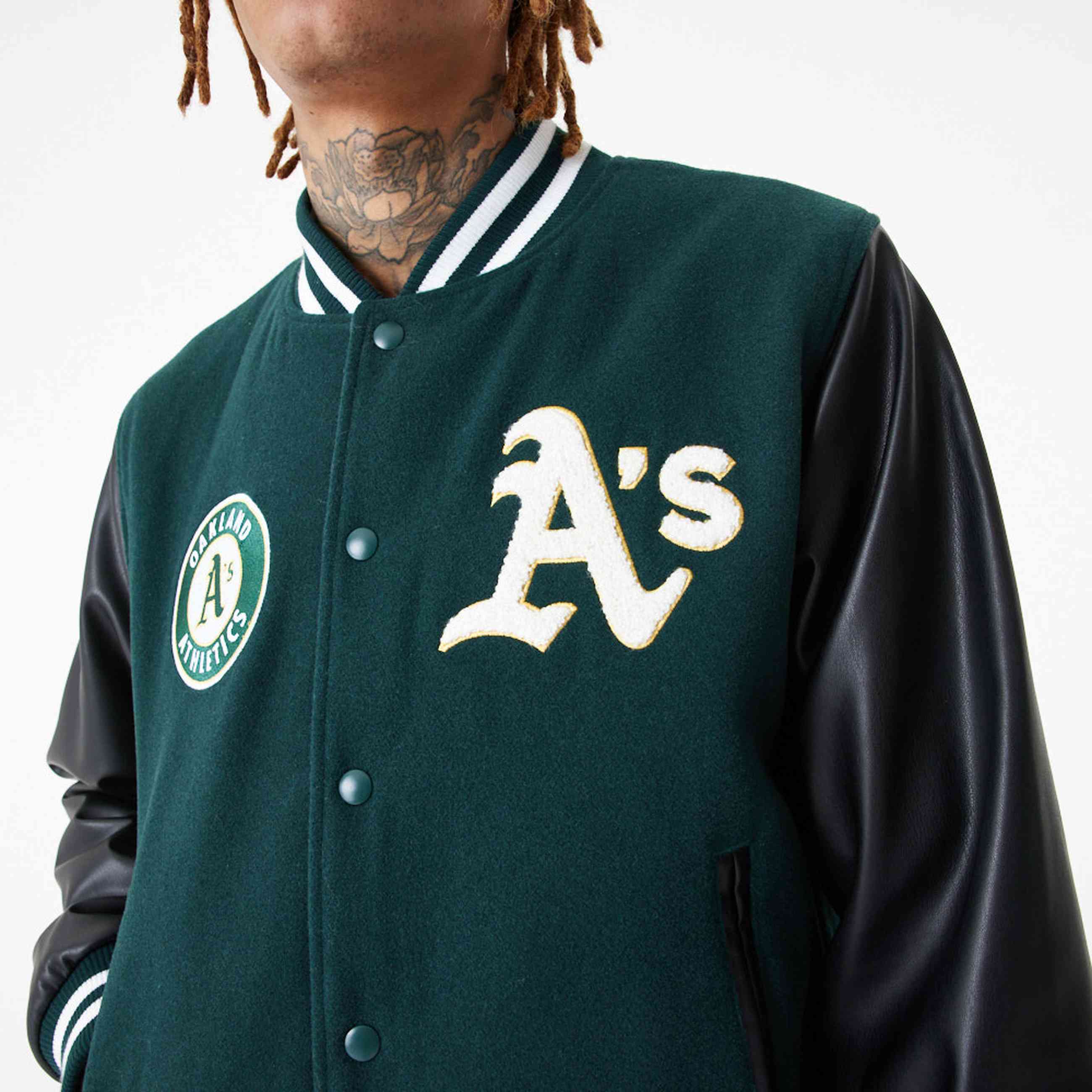 New Era - MLB Oakland Athletics Large Logo Varsity Jacke
