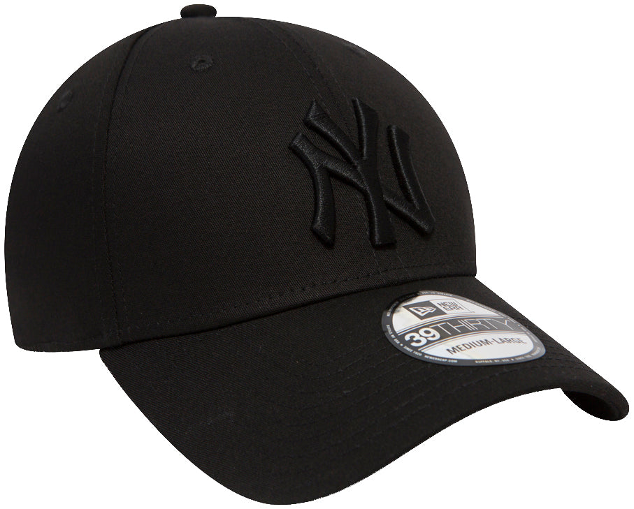New Era - MLB New York Yankees Essential 39Thirty Cap - Schwarz-Schwarz