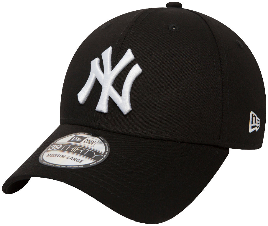 New Era - MLB New York Yankees Essential 39Thirty Cap - Schwarz-Weiß