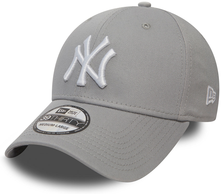 New Era - MLB New York Yankees Essential 39Thirty Cap - Grau-Weiß