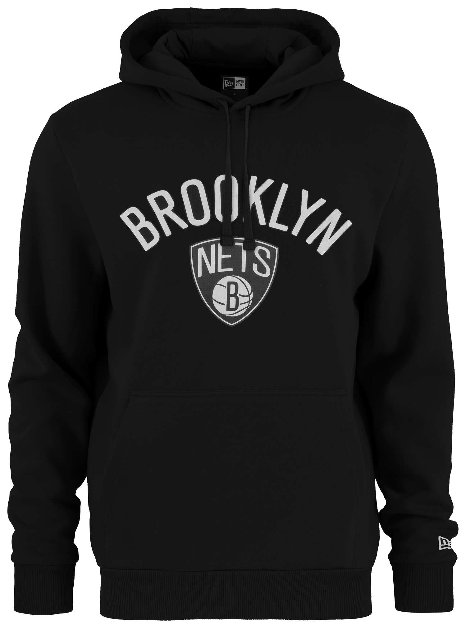 New Era - NBA Brooklyn Nets Team Logo Hoodie - Schwarz