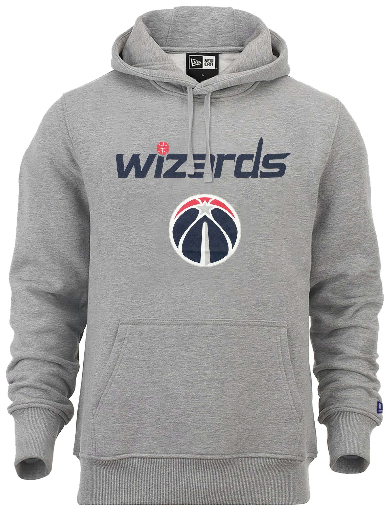 New Era - NBA Washington Wizards Team Logo Hoodie - Grau
