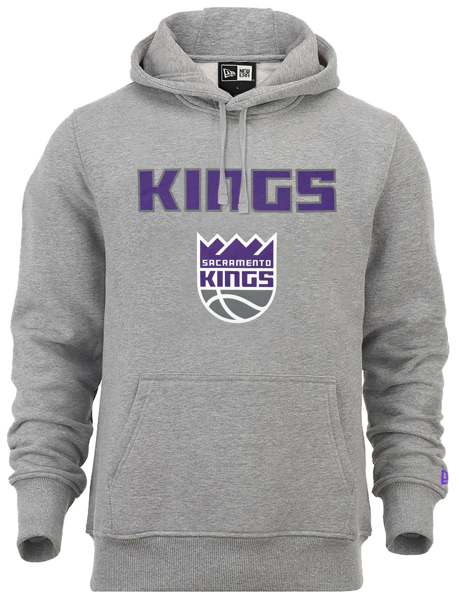 New Era - NBA Sacramento Kings Team Logo Hoodie - Grau
