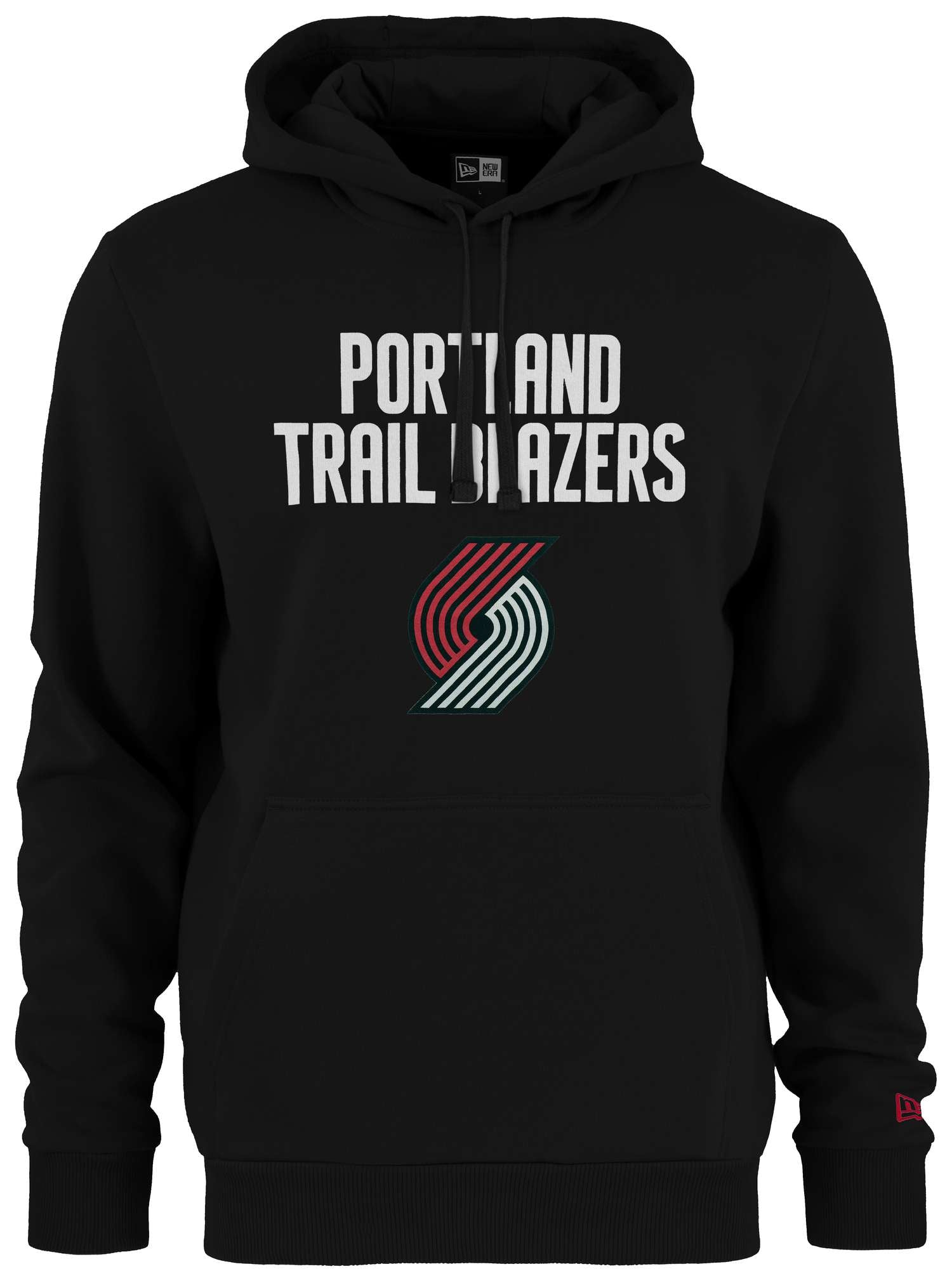 New Era - NBA Portland Trail Blazers Team Logo Hoodie - Schwarz