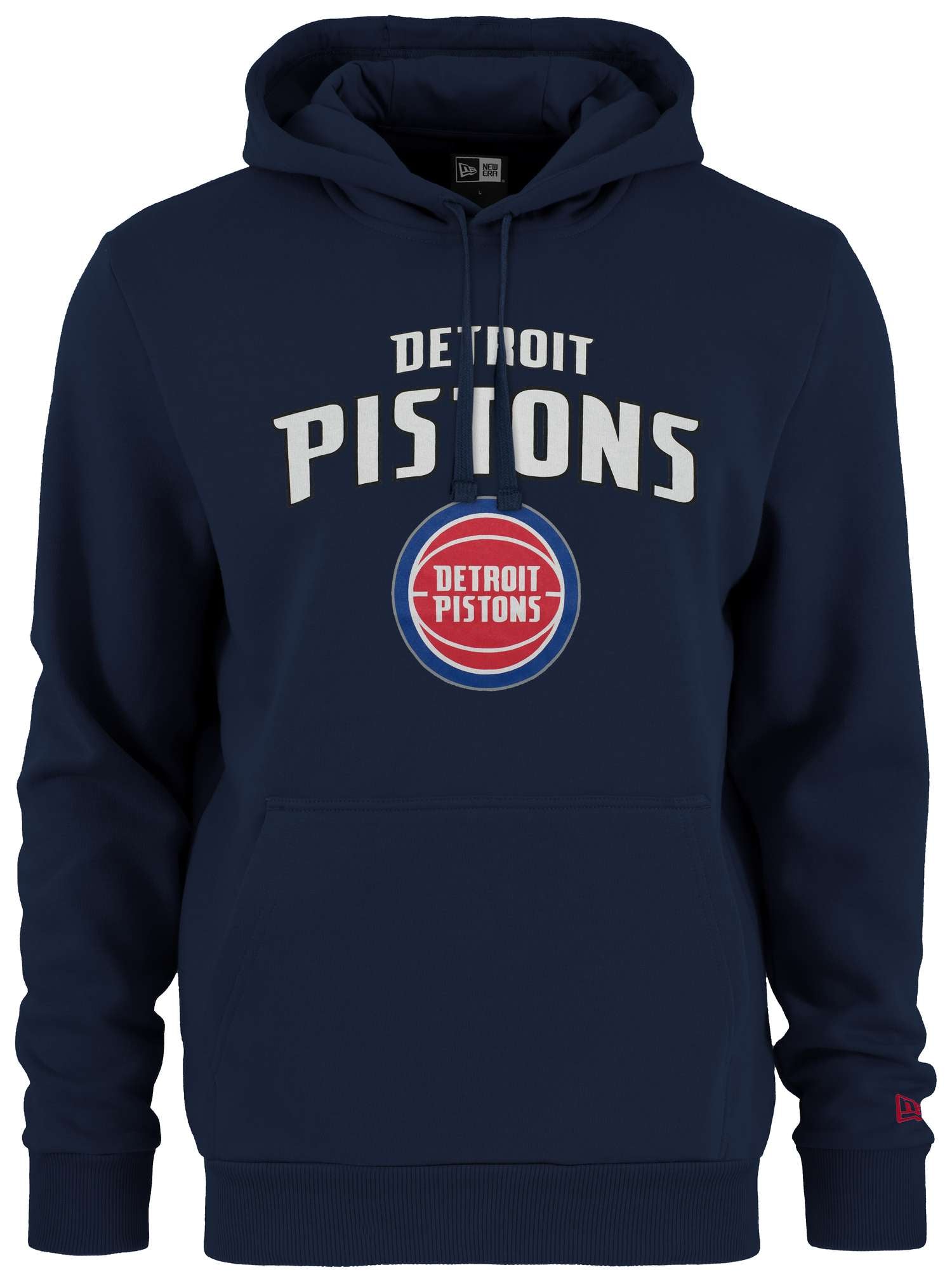 New Era - NBA Detroit Pistons Team Logo Hoodie - Blau