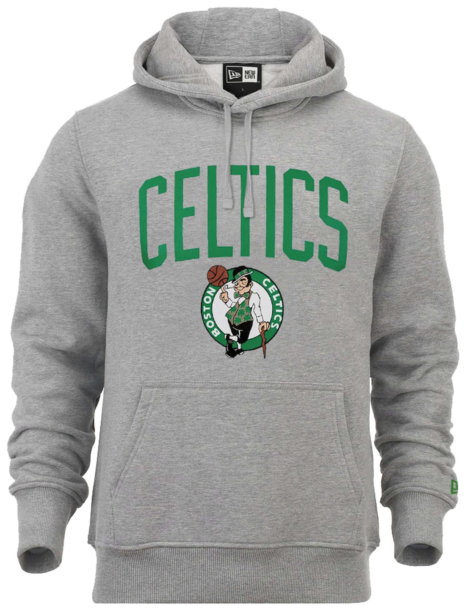 New Era - NBA Boston Celtics Team Logo Hoodie - Grau