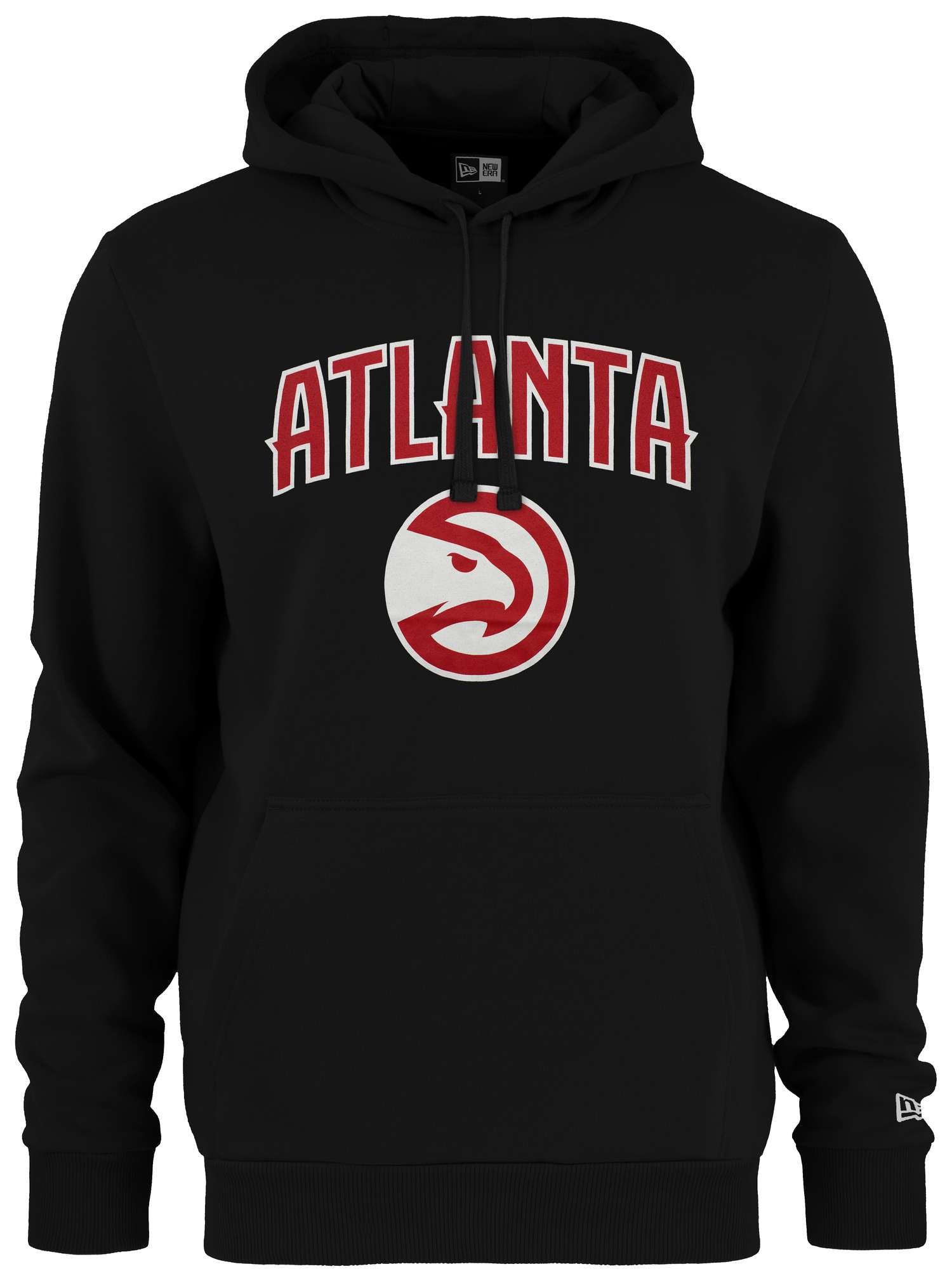 New Era - NBA Atlanta Hawks Team Logo Hoodie - Schwarz
