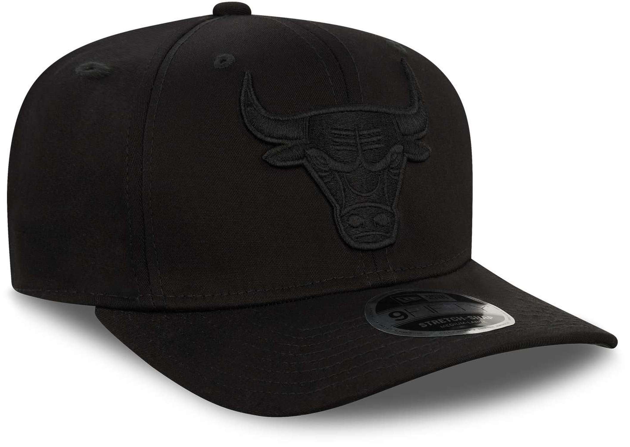 New Era - NBA Chicago Bulls Tonal Black 9Fifty Stretch Snapback Cap - Schwarz