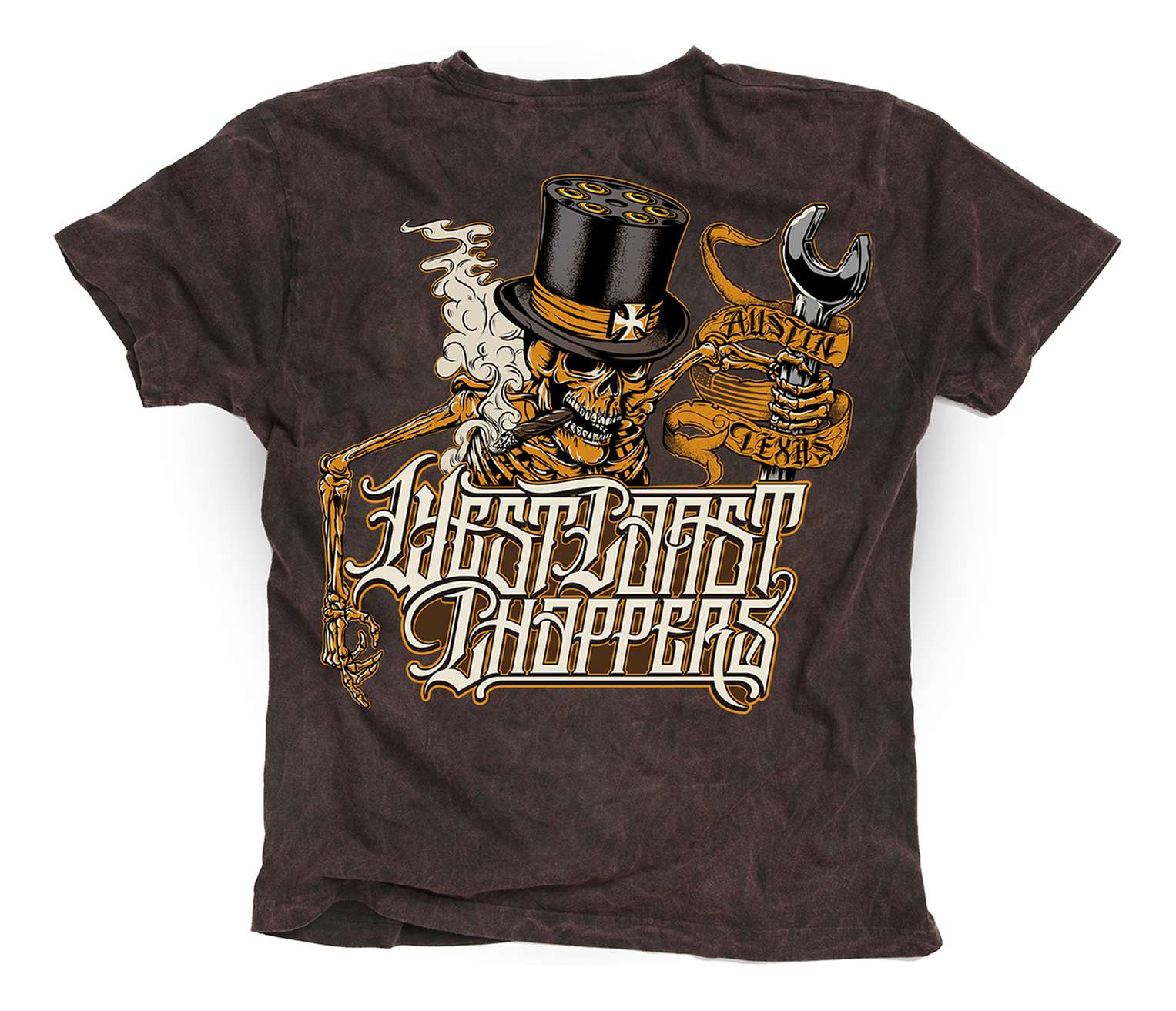 West Coast Choppers - WCC Onride T-Shirt - Braun