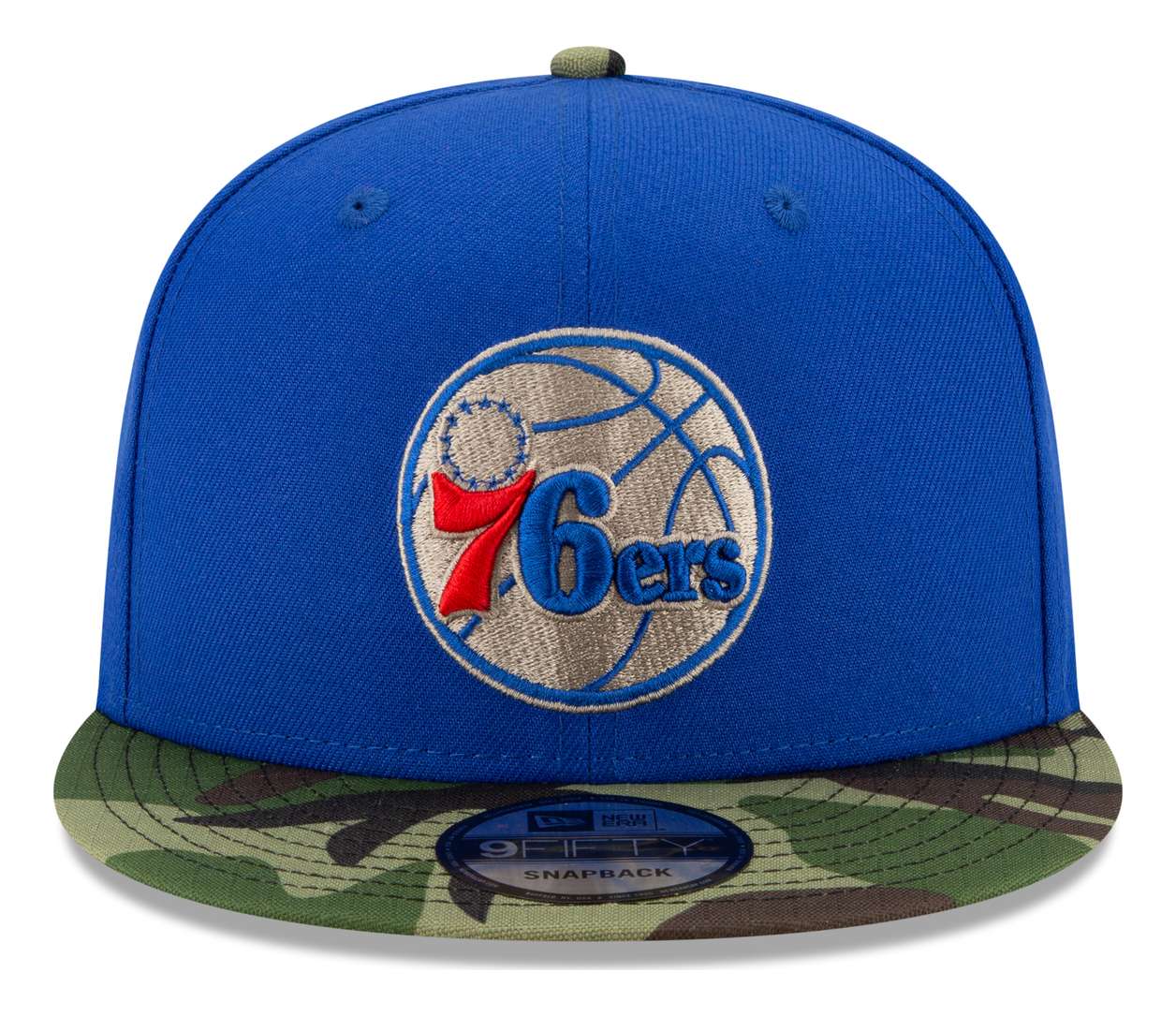 New Era - NBA Philadelphia 76ers All Star Game Camo 9Fifty Snapback Cap - Blau