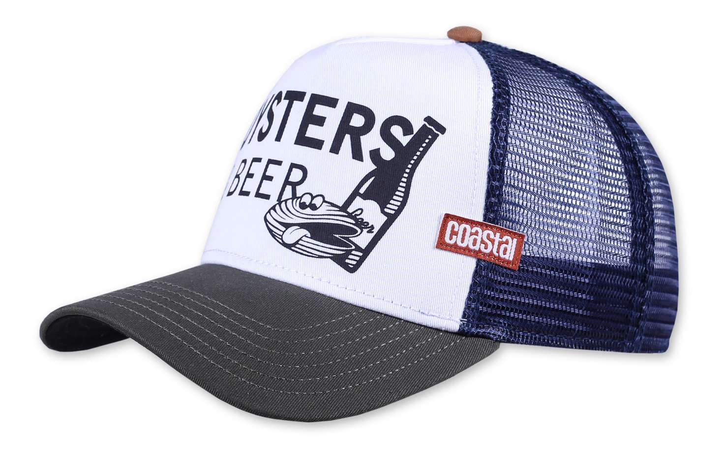 Coastal - Oysters & Beer Trucker Snapback Cap - Mehrfarbig