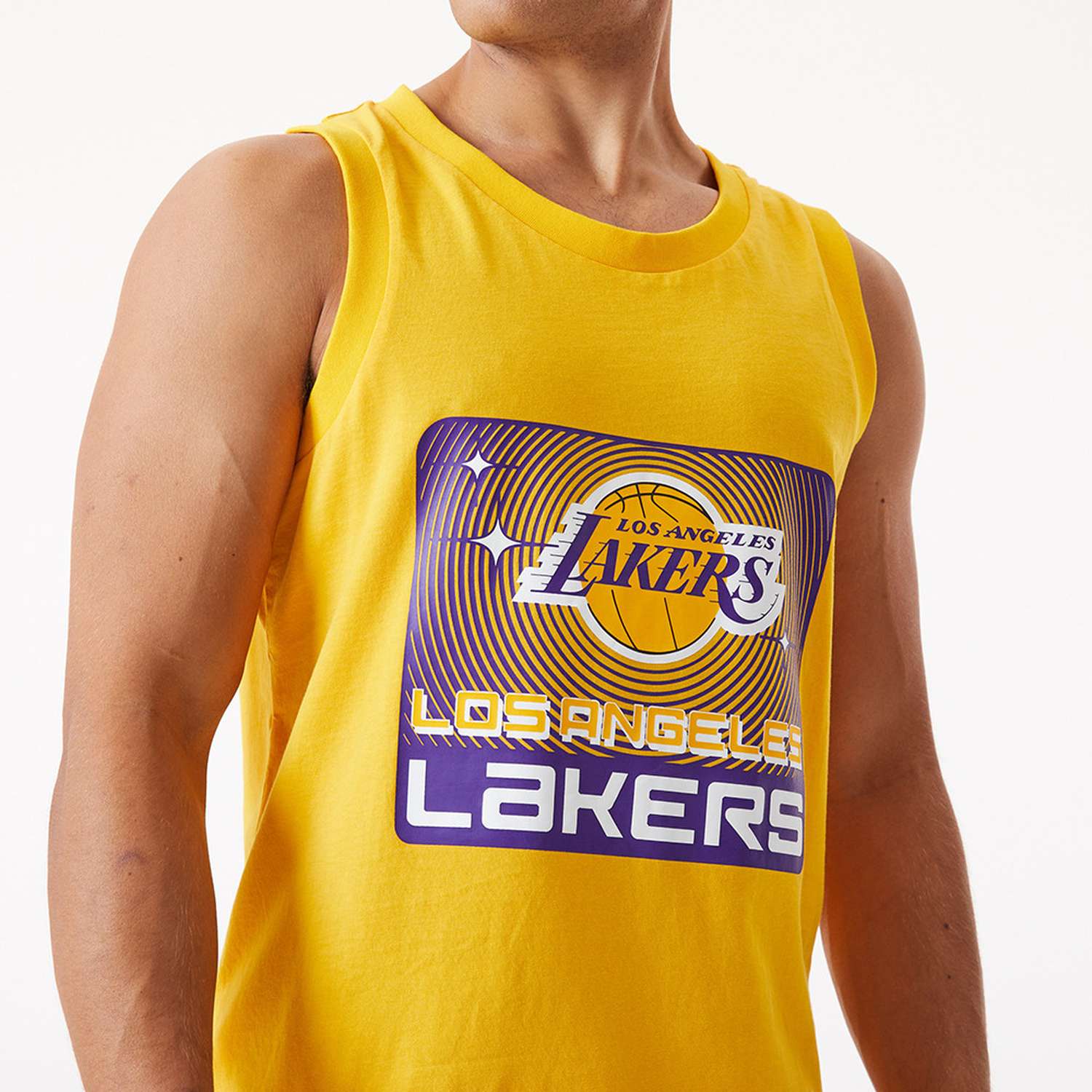 New Era - NBA Los Angeles Lakers Team Graphic Tank Top - Gelb