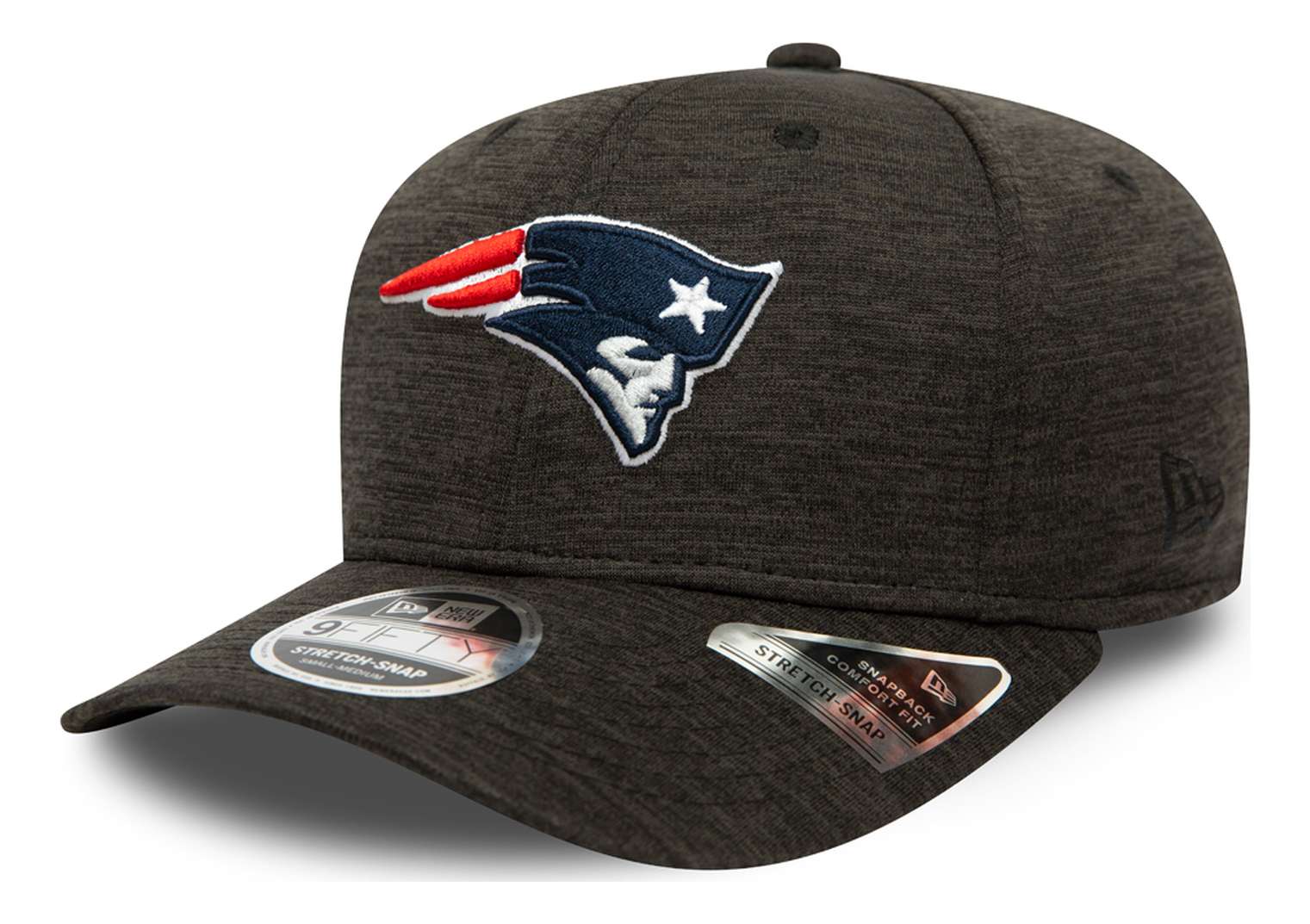 New Era - NFL New England Patriots Total Shadow Tech 9Fifty Stretch Snapback Cap - Grau