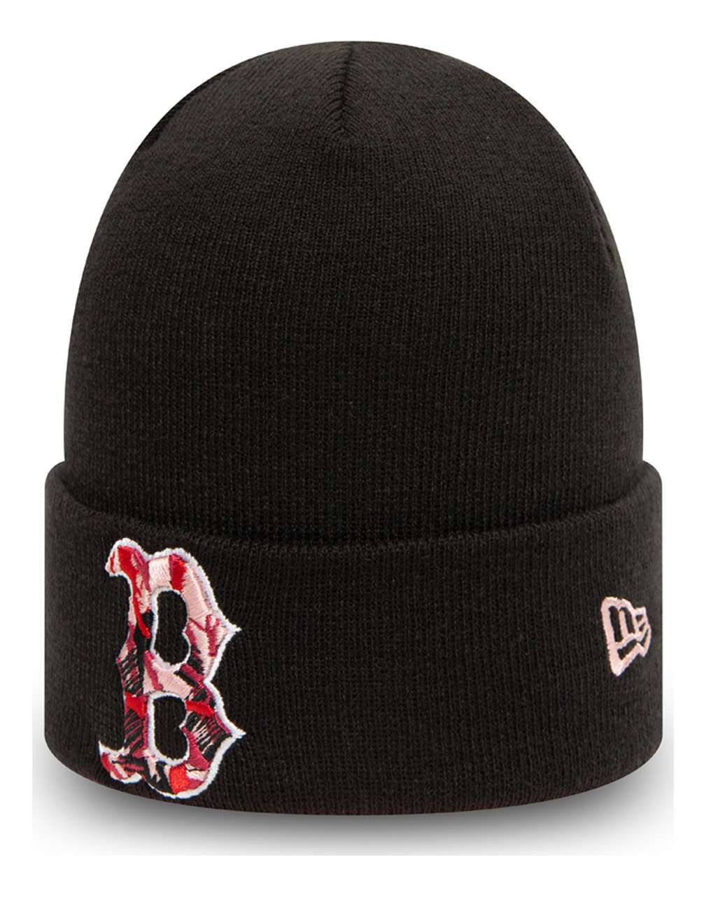 New Era - MLB Boston Red Sox Camo Infill Knit Cuff Beanie - Schwarz
