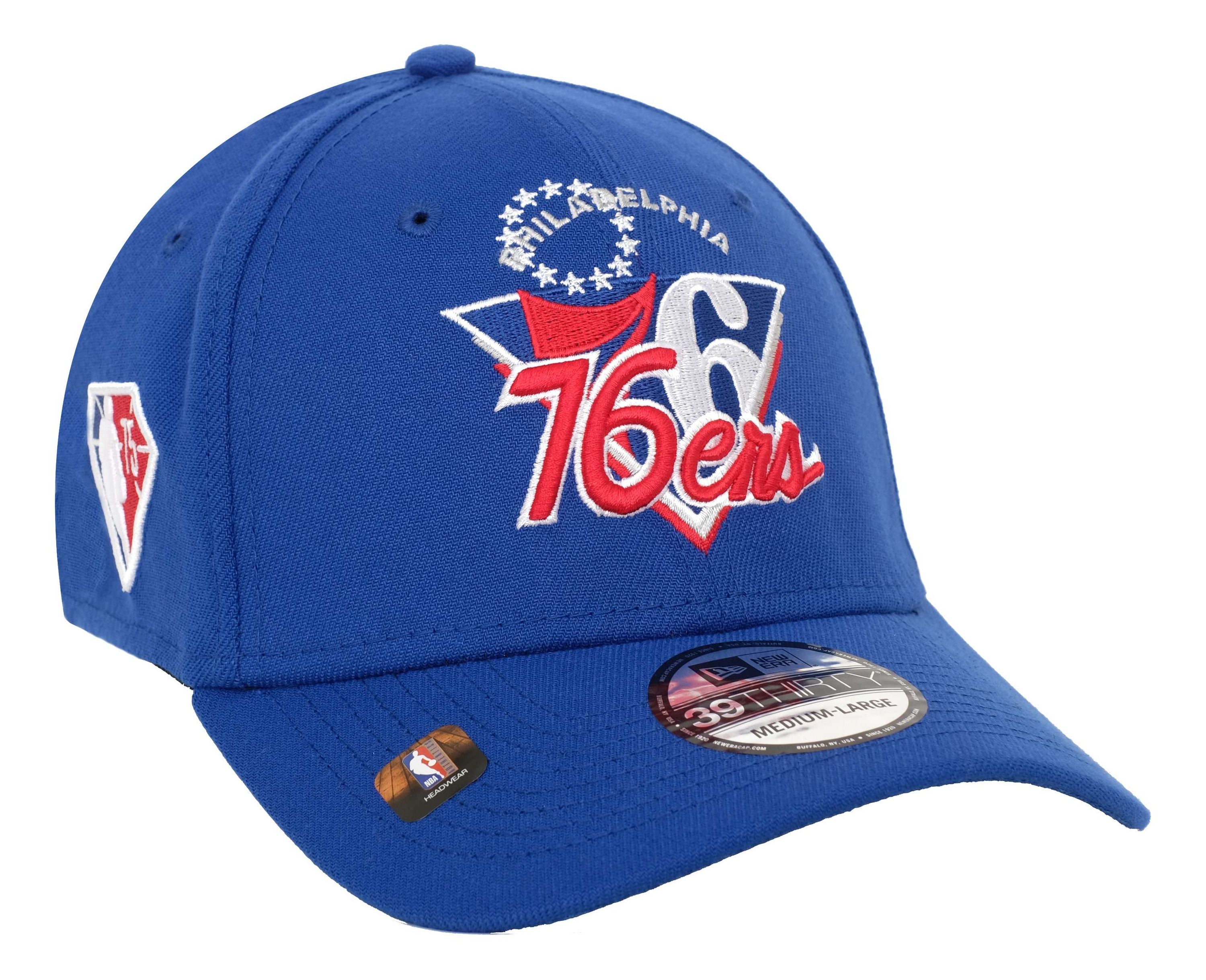 New Era - NBA Philadelphia 76ers 2021 Tip Off 39Thirty Stretch Cap - Blau