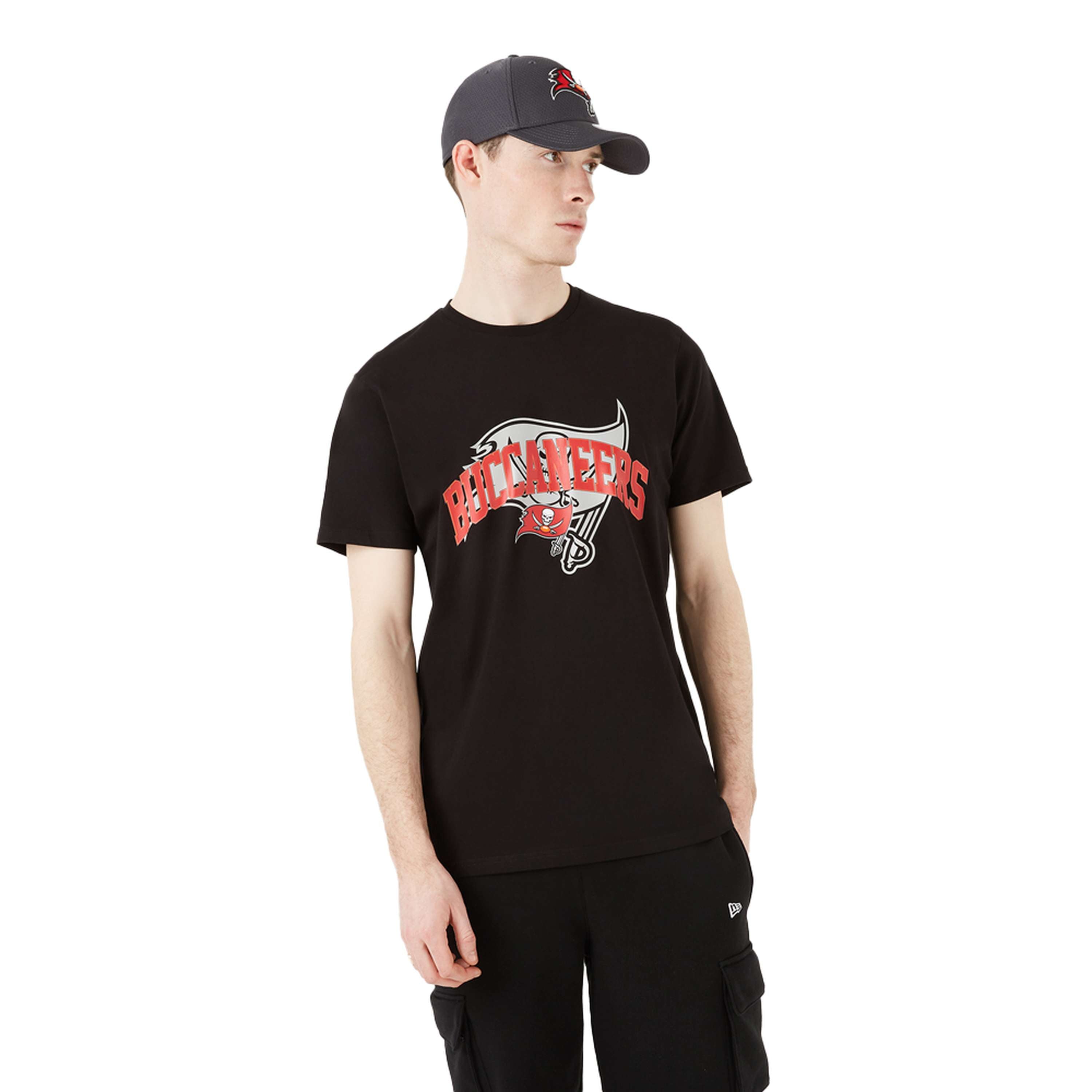 New Era - NFL Tampa Bay Buccaneers Team Shadow T-Shirt - Schwarz