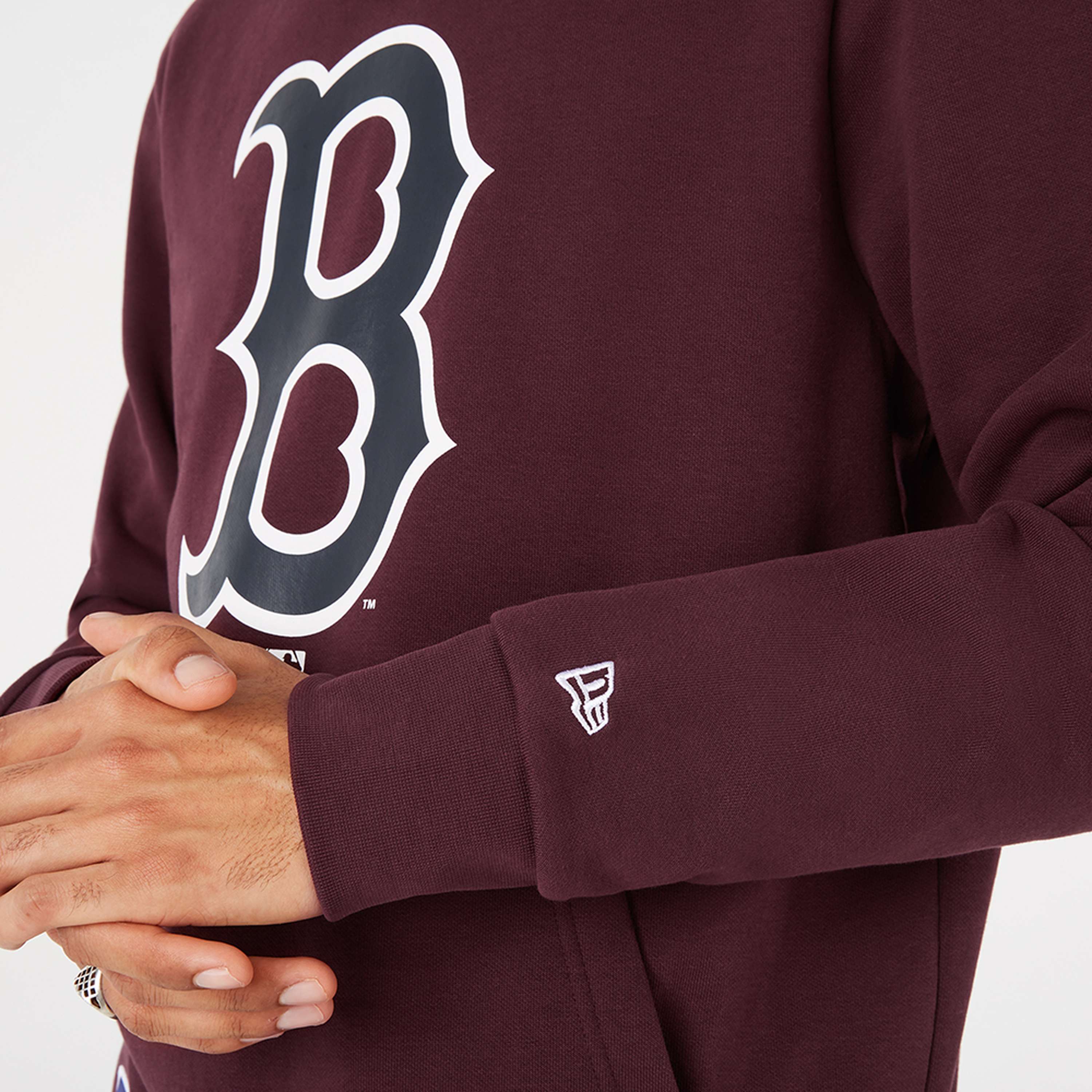 New Era - MLB Boston Red Sox Seasonal Team Logo Hoodie - Weinrot