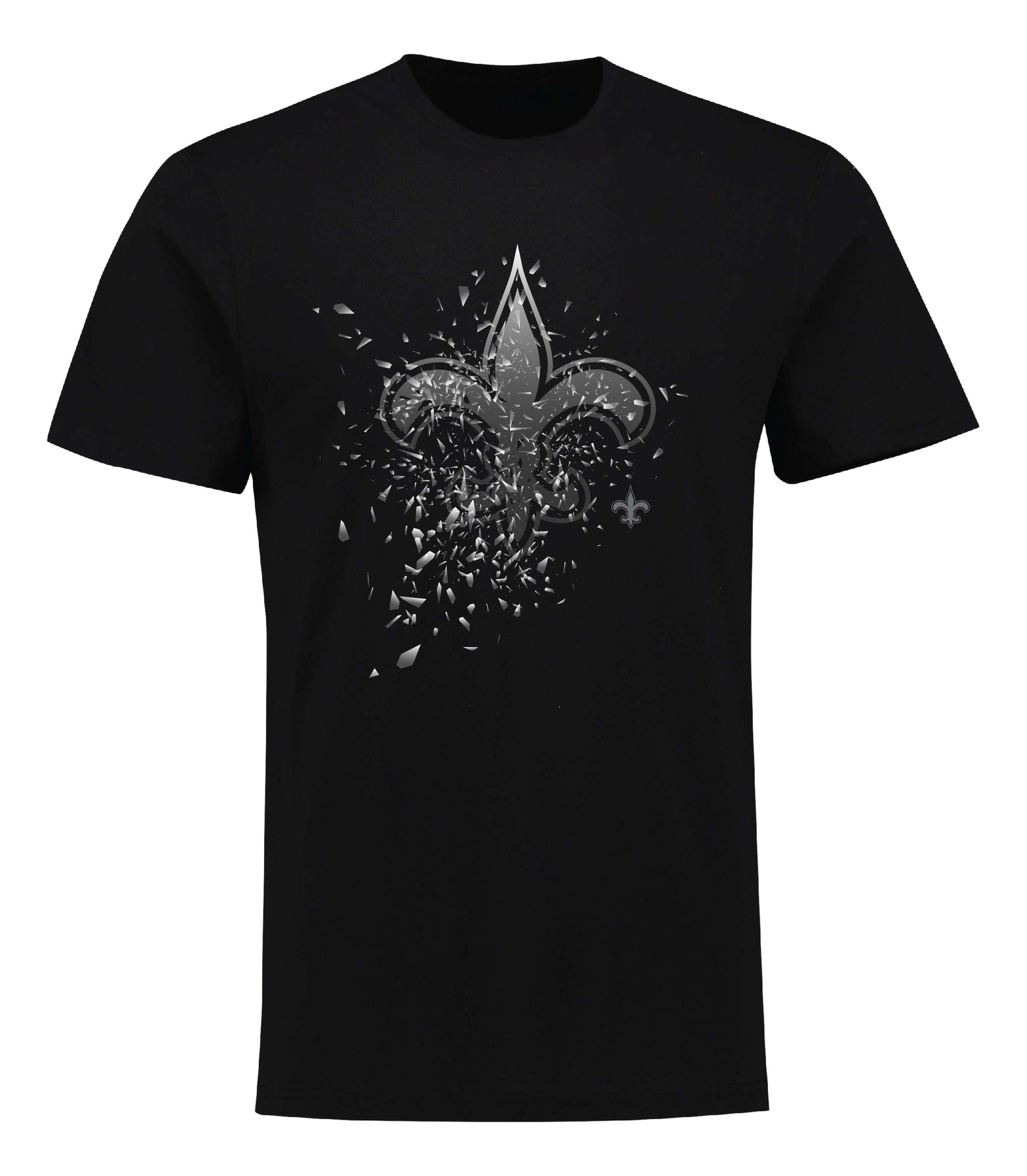 Fanatics - NFL New Orleans Saints Shatter Graphic T-Shirt - Schwarz