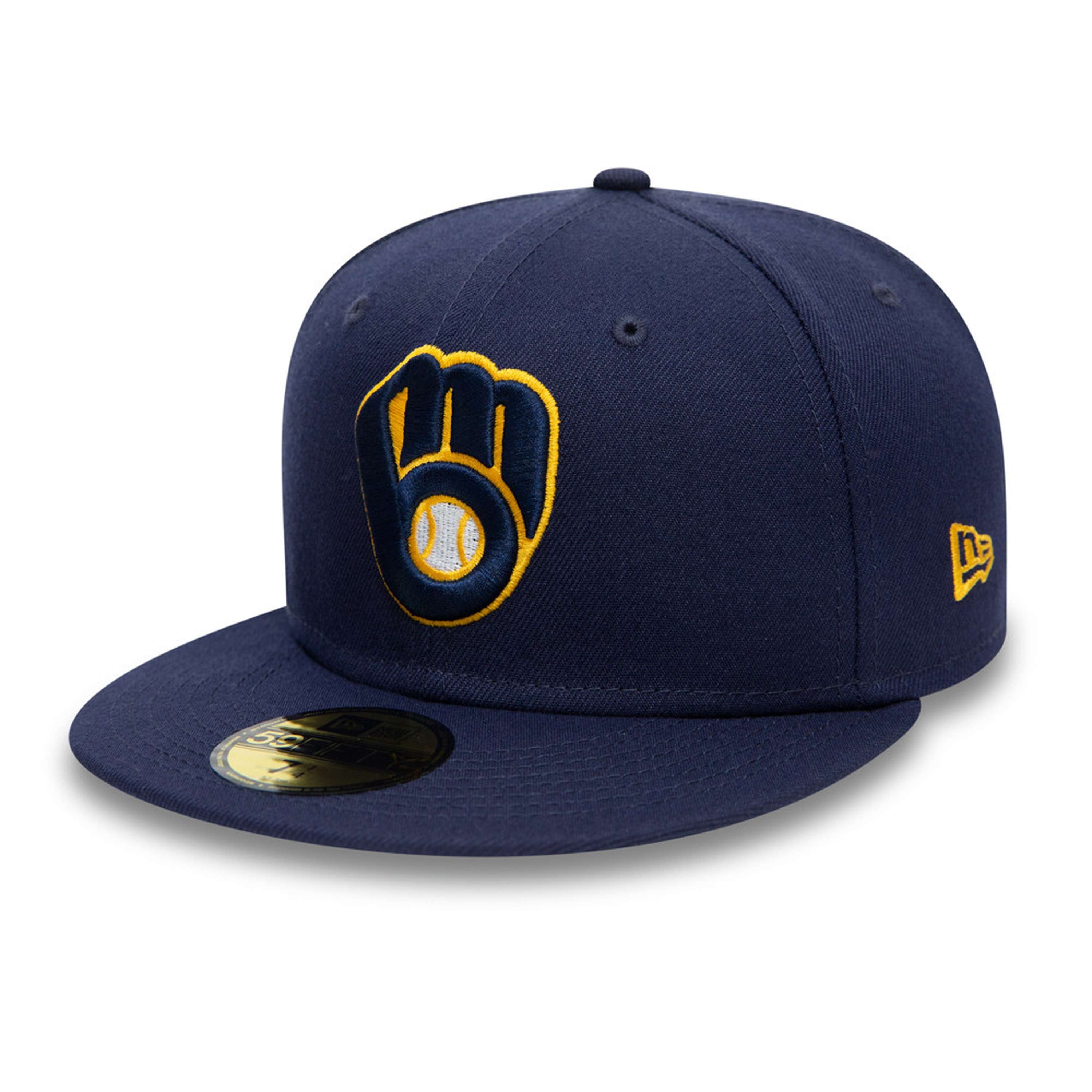 New Era - MLB Milwaukee Brewers Authentic Collection 59Fifty Fitted Cap - Blau