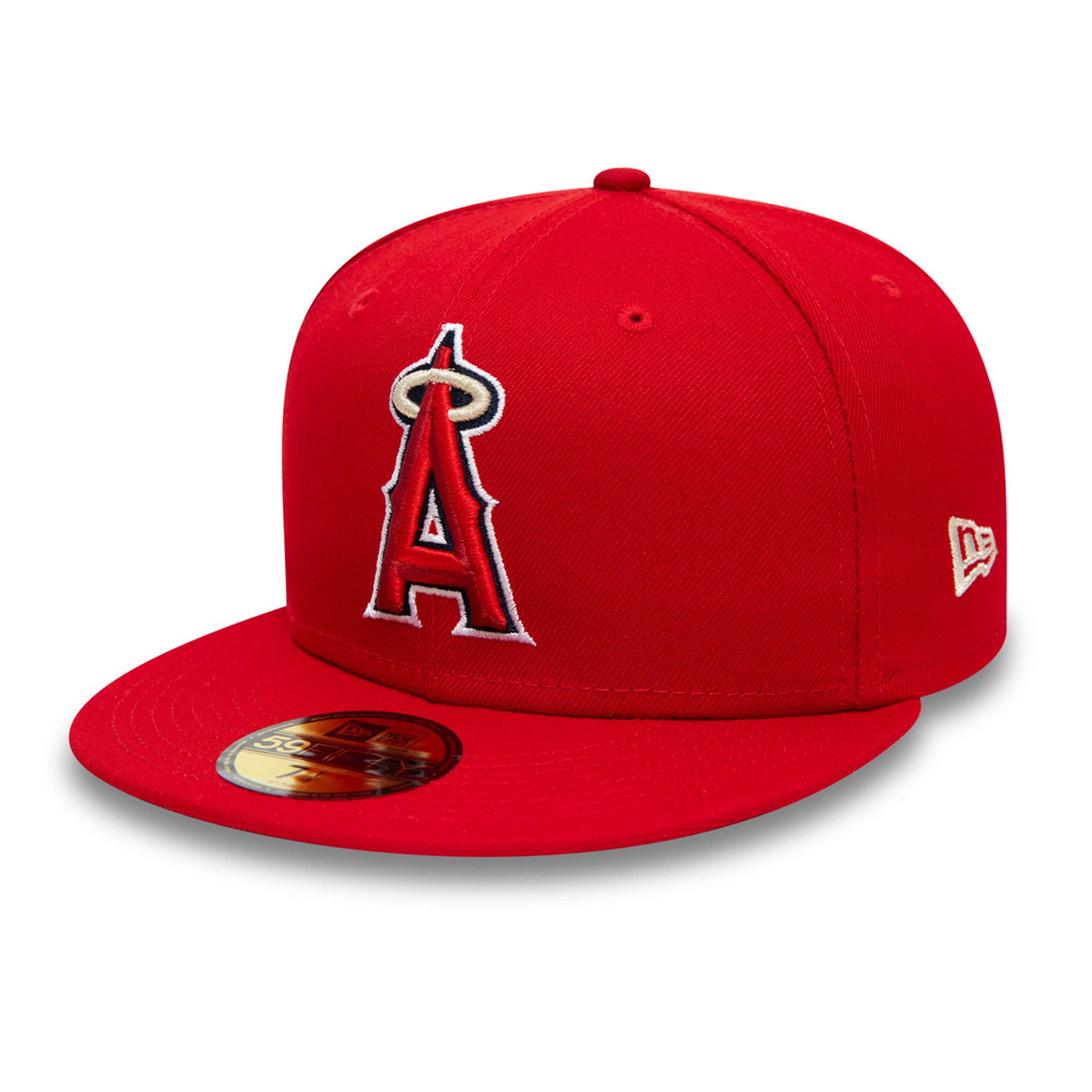 New Era - MLB Los Angeles Angels Authentic Collection 59Fifty Fitted Cap - Rot