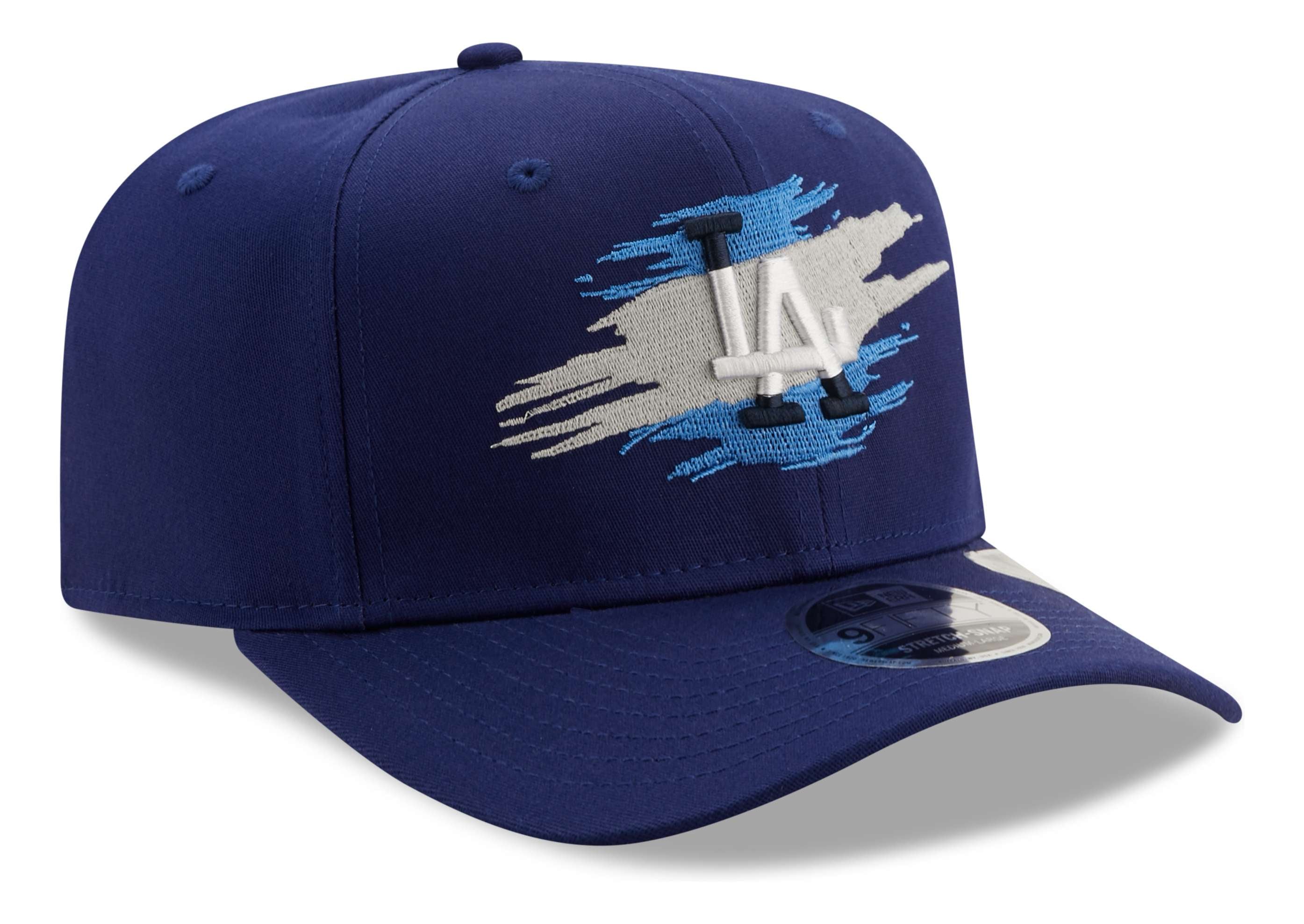 New Era - MLB Los Angeles Dodgers Tear Logo 9Fifty Stretch Snapback Cap - Blau