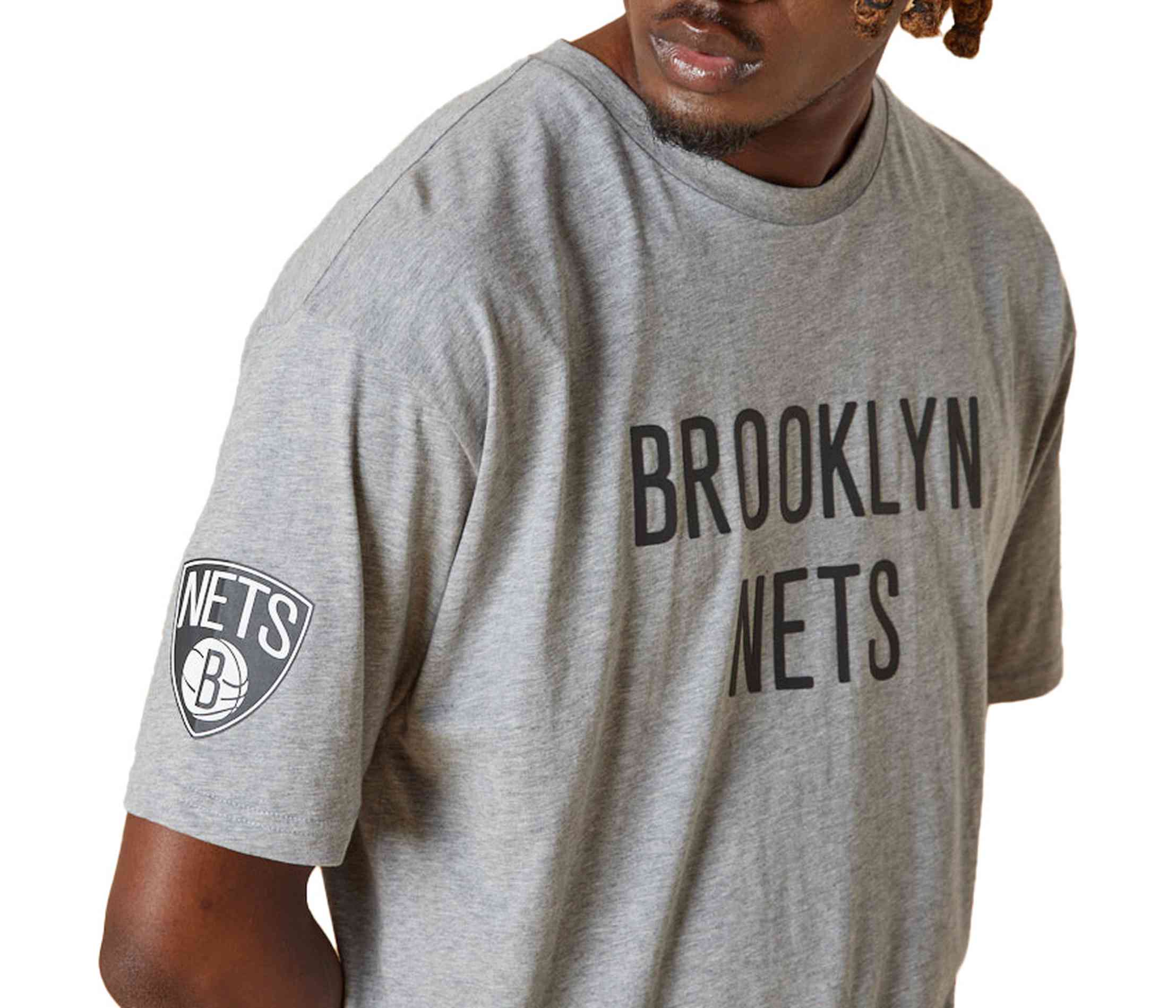 New Era - NBA Brooklyn Nets Washed Pack Wordmark Oversized T-Shirt