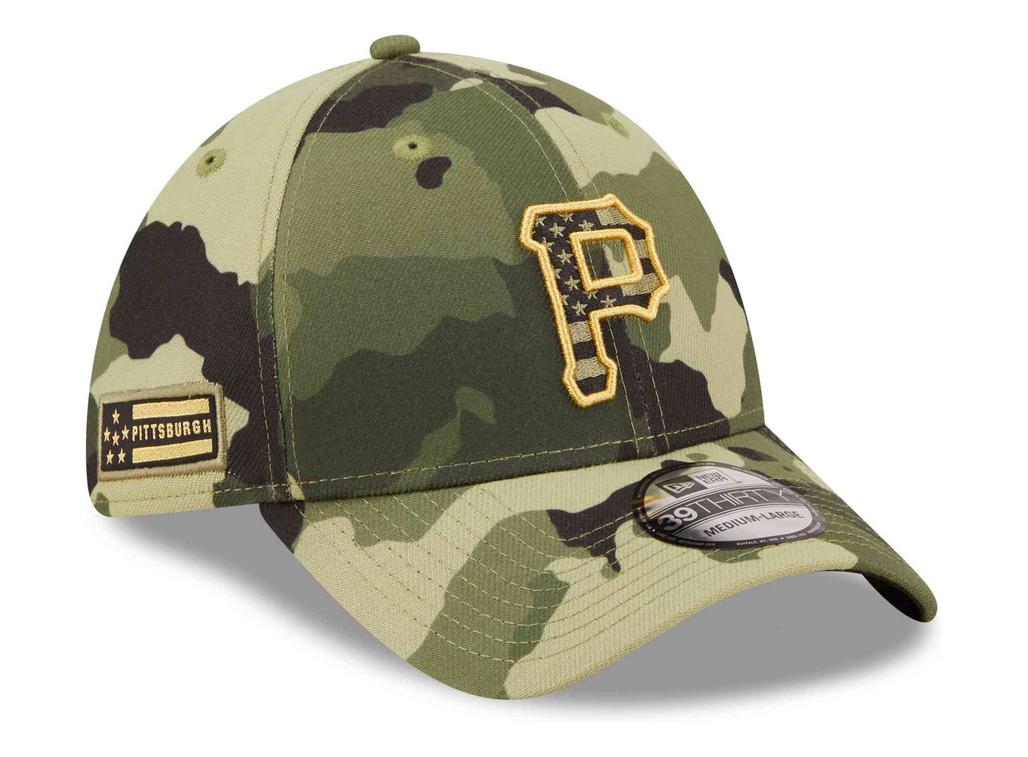 New Era - MLB Pittsburgh Pirates 2022 Armed Forces Day 39Thirty Stretch Cap