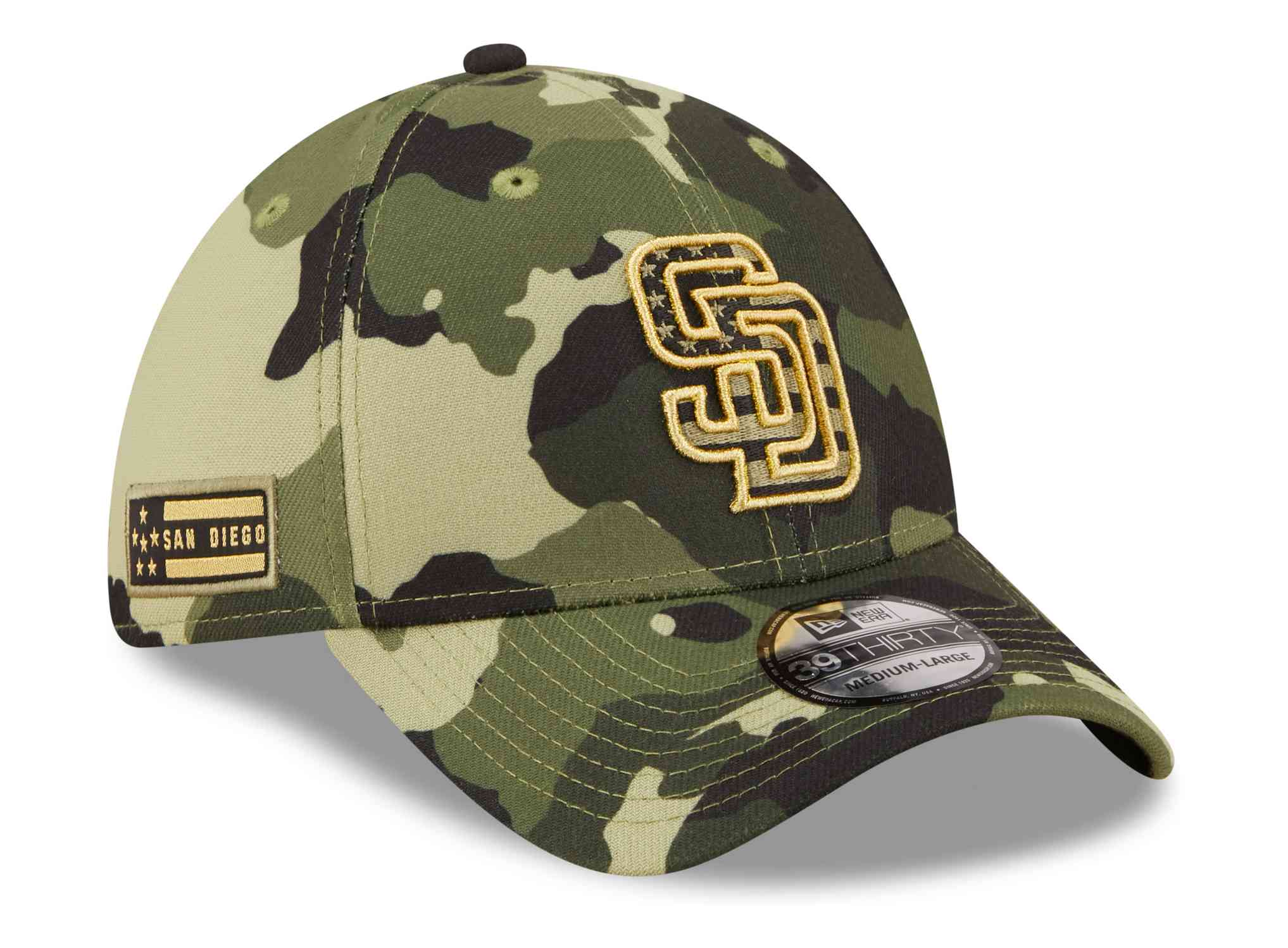 New Era - MLB San Diego Padres 2022 Armed Forces Day 39Thirty Stretch Cap