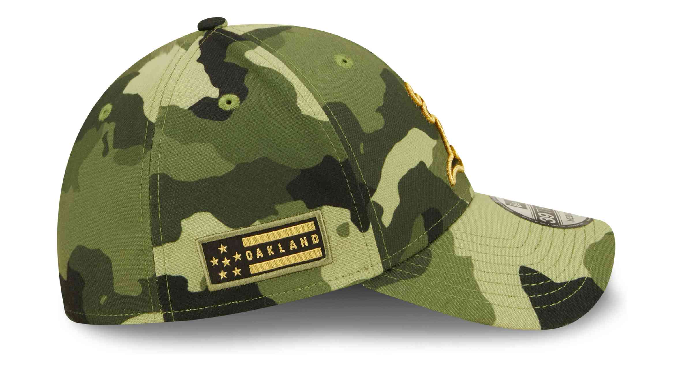 New Era - MLB Oakland Athletics 2022 Armed Forces Day 39Thirty Stretch Cap