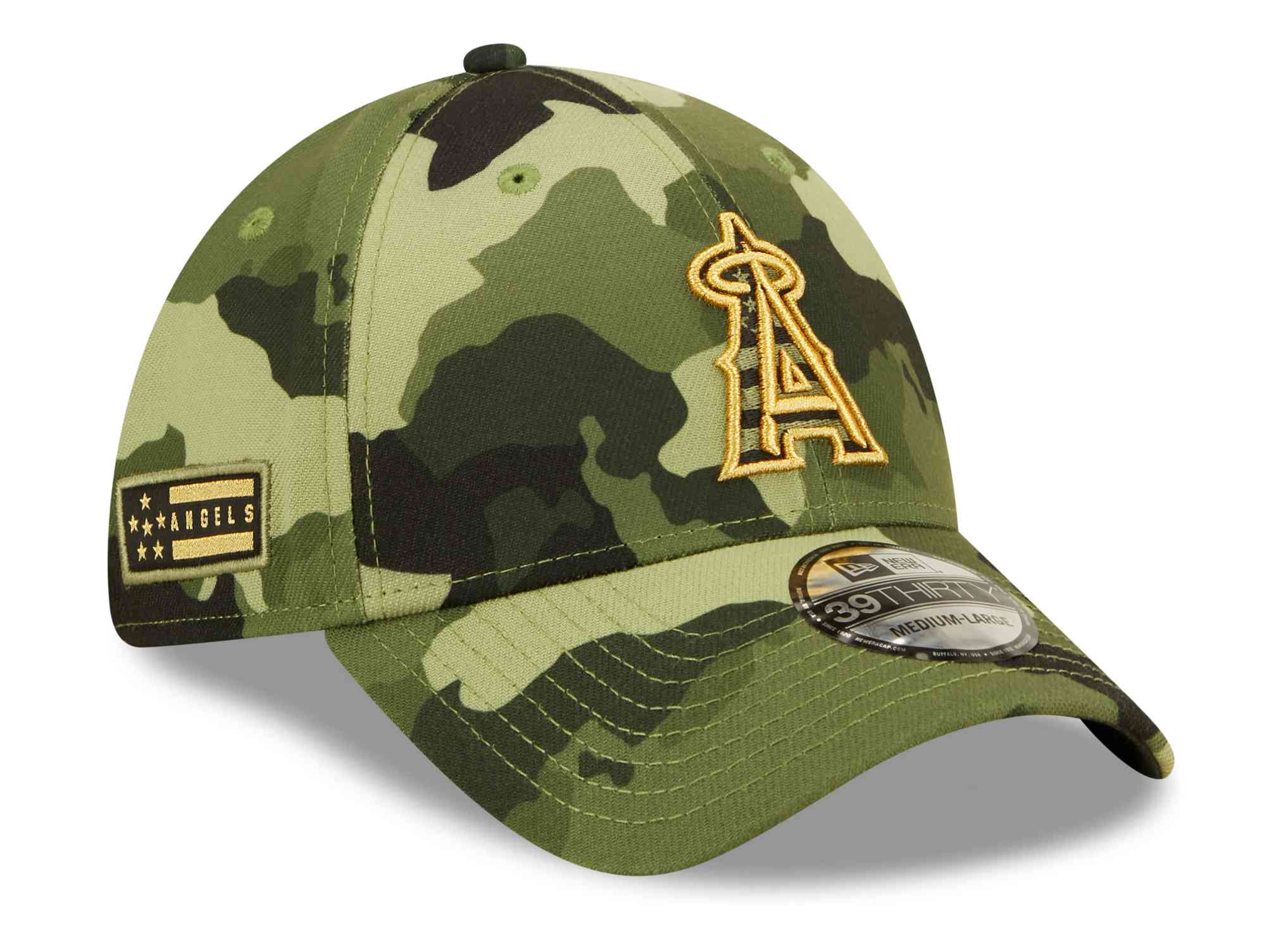New Era - MLB Los Angeles Angels 2022 Armed Forces Day 39Thirty Stretch Cap