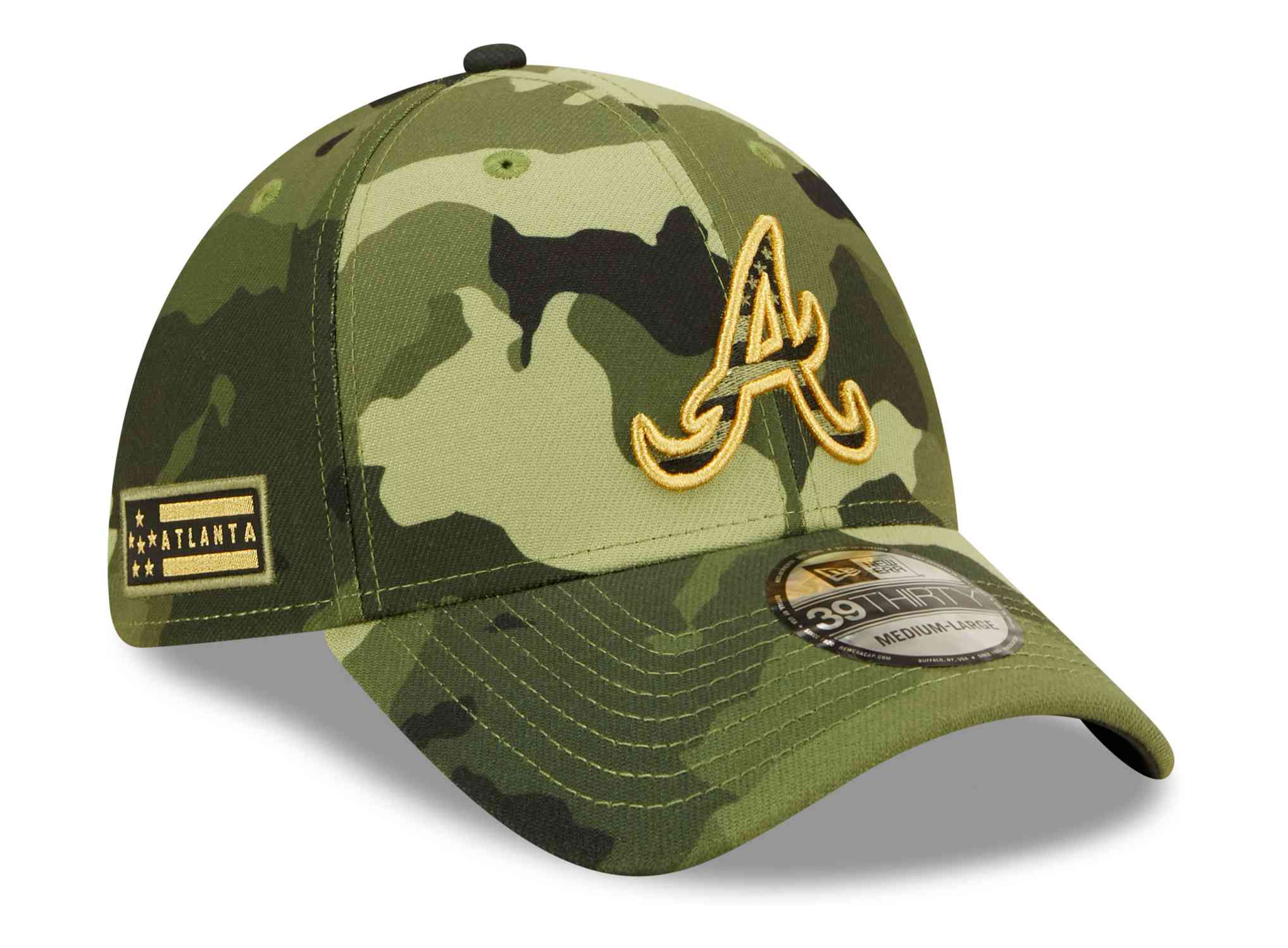 New Era - MLB Atlanta Braves 2022 Armed Forces Day 39Thirty Stretch Cap