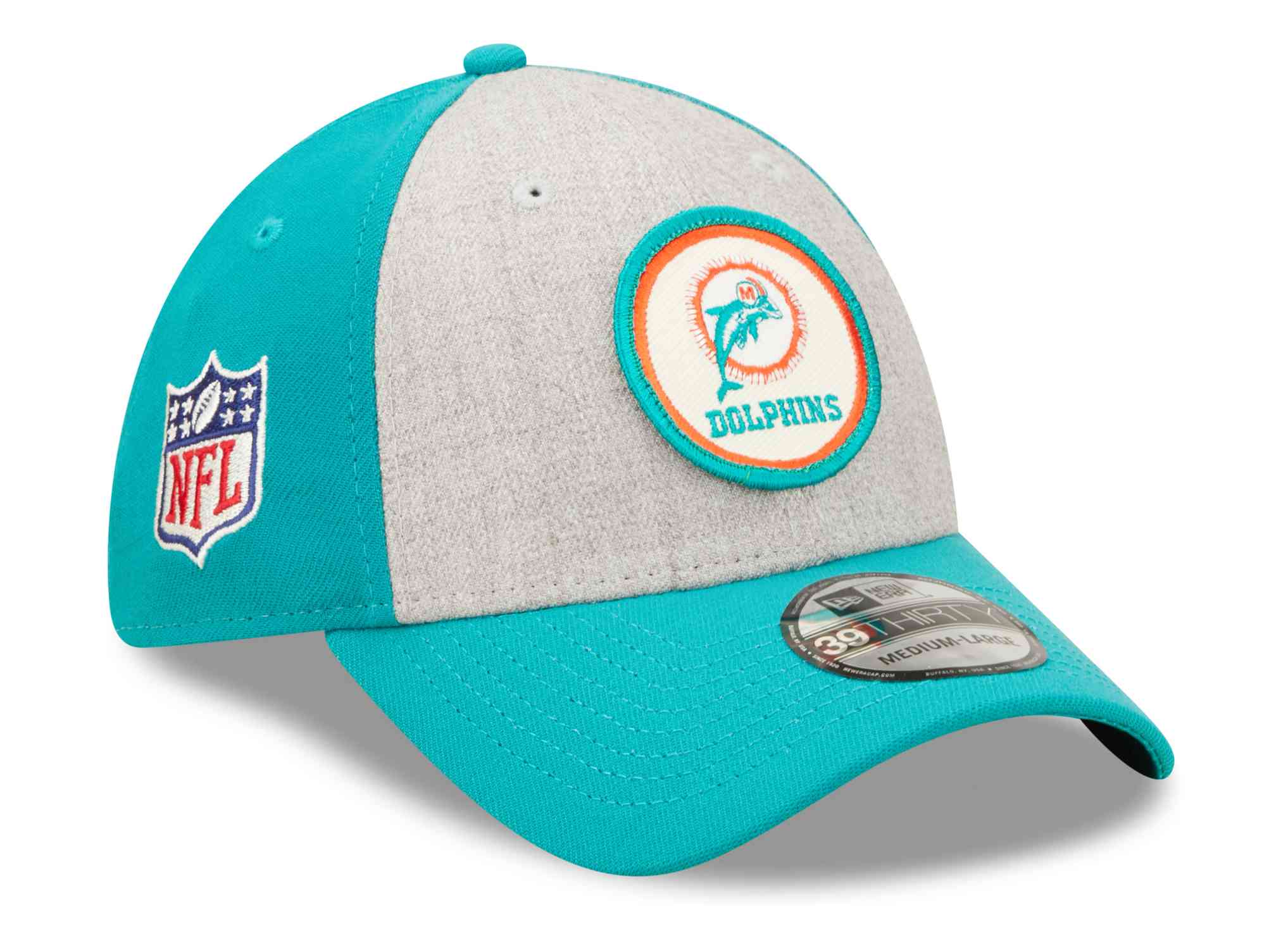 New Era - NFL Miami Dolphins 2022 Sideline Historic 39Thirty Stretch Cap