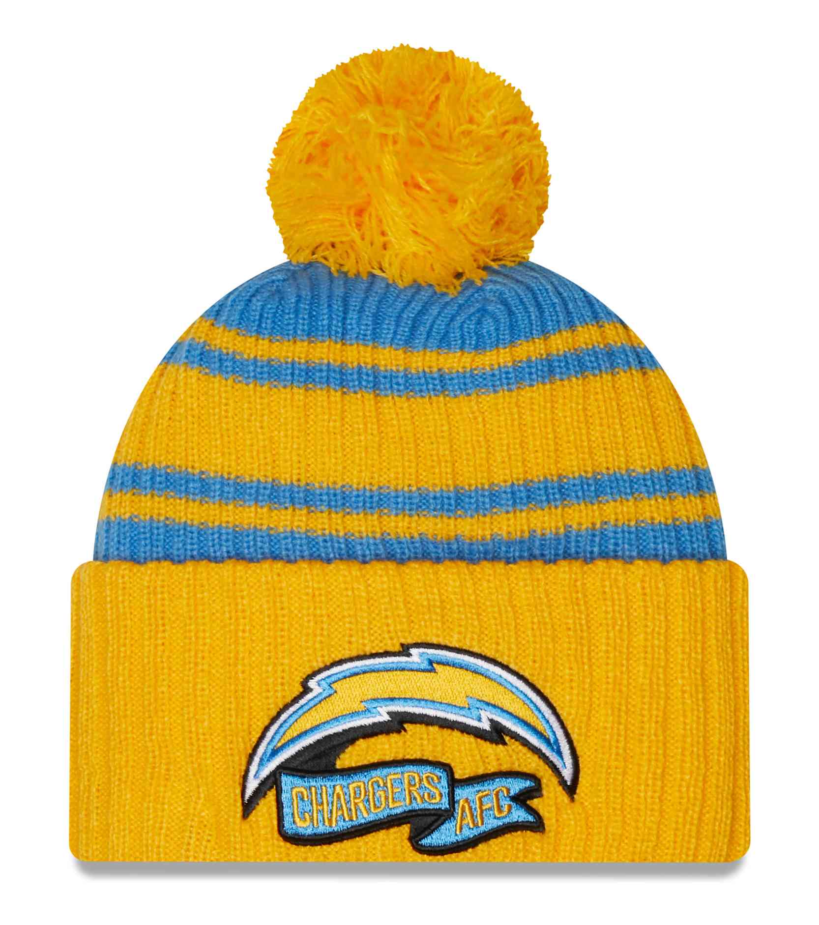 New Era - NFL Los Angeles Chargers 2022 Sideline Sport Knit Bobble Beanie