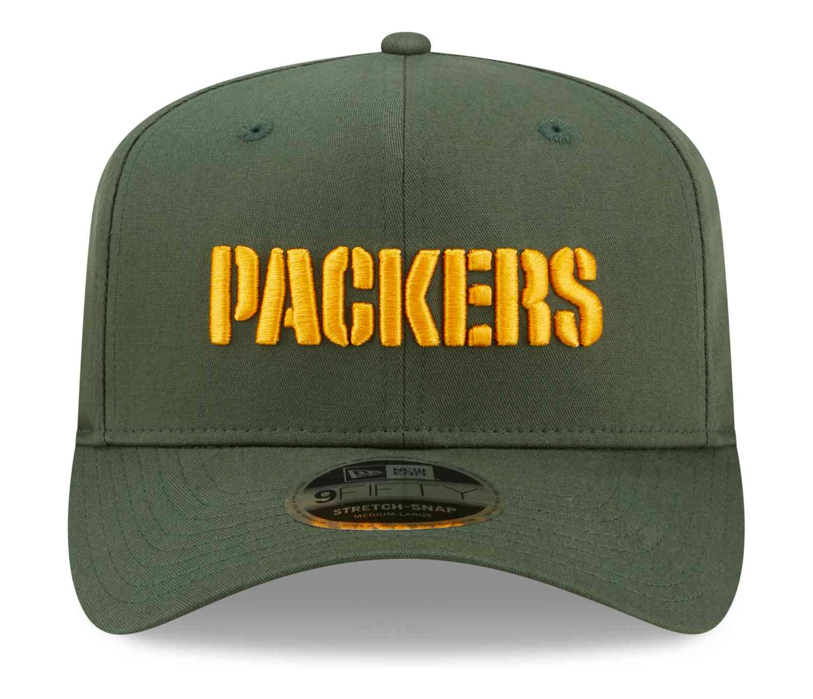 New Era - NFL Green Bay Packers Team Wordmark 9Fifty Stretch Snapback Cap