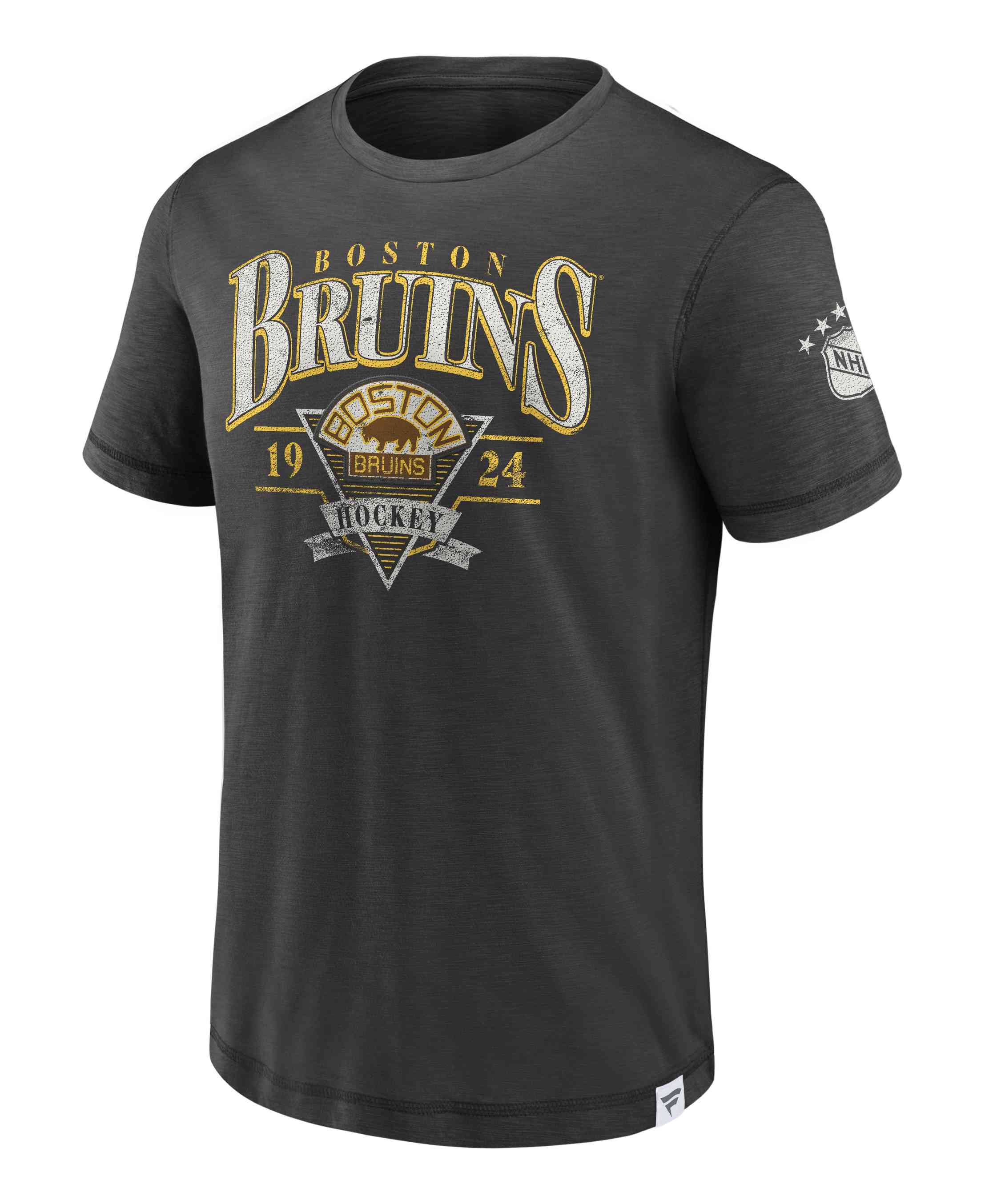 Fanatics - NHL Boston Bruins Mens True Classics Cotton Slub Elevated T-Shirt