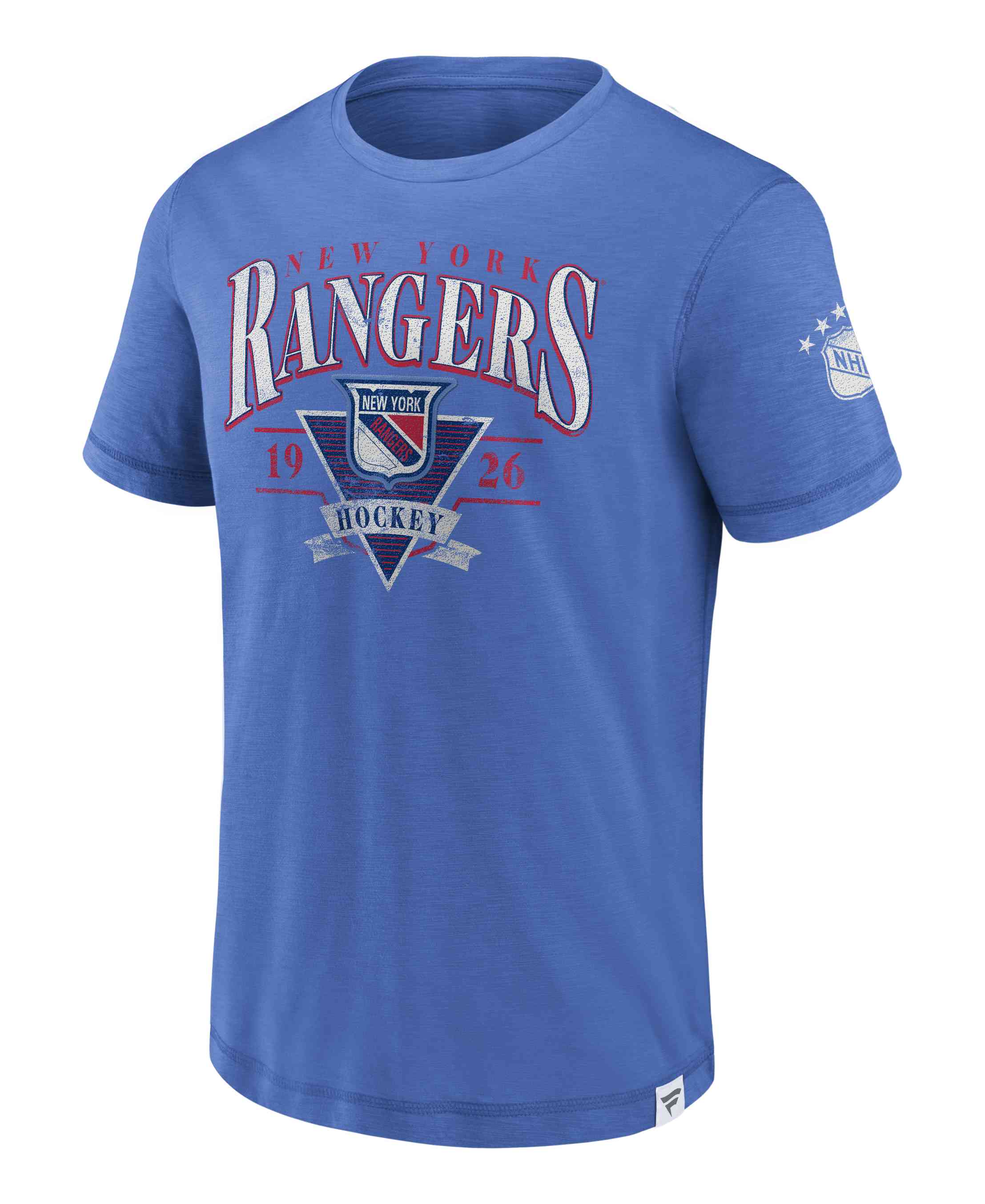 Fanatics - NHL New York Rangers Mens True Classics Cotton Slub Elevated T-Shirt